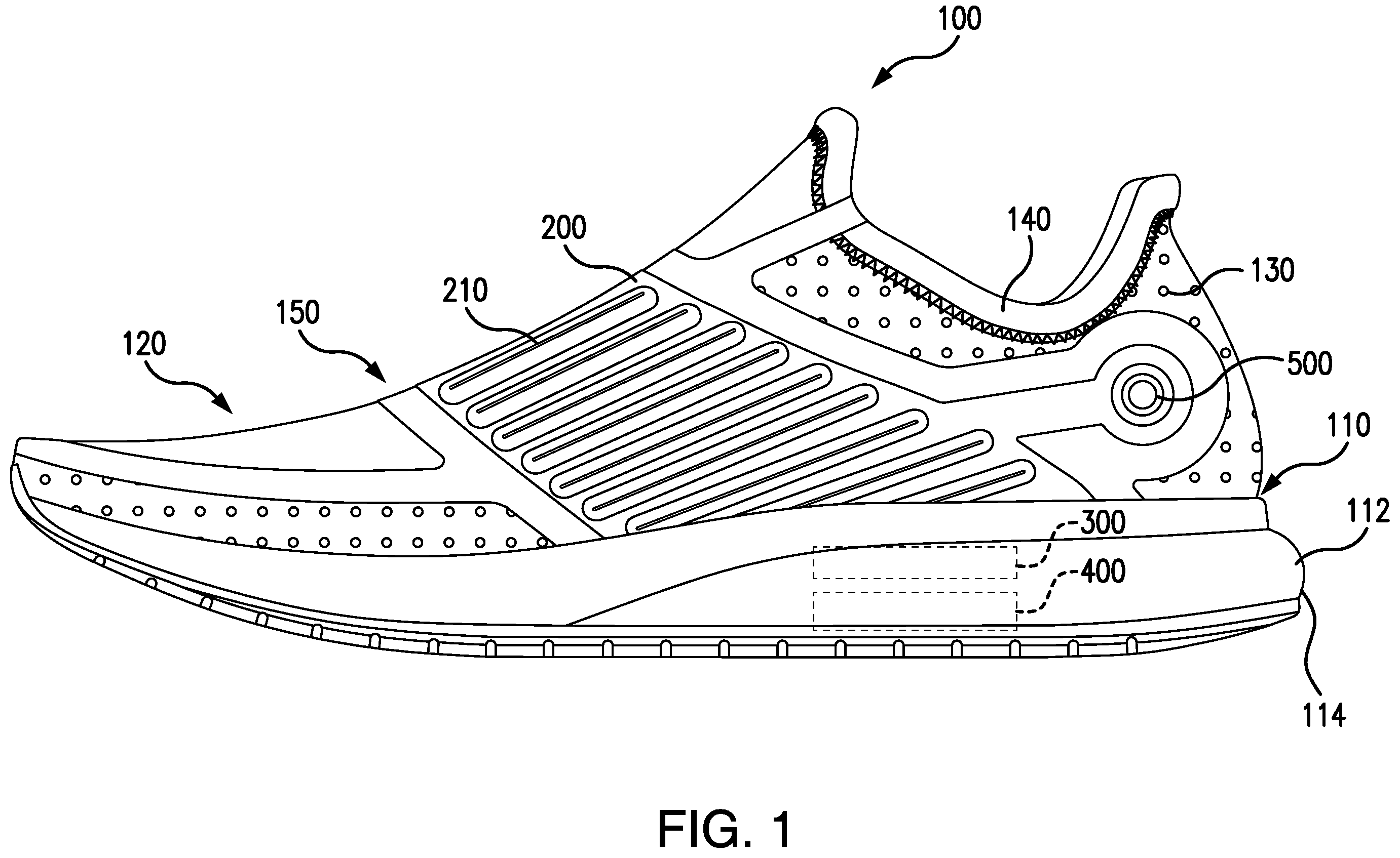 Patent US12167770 Figure 1 – Vacuum pump assembly for article of footwear