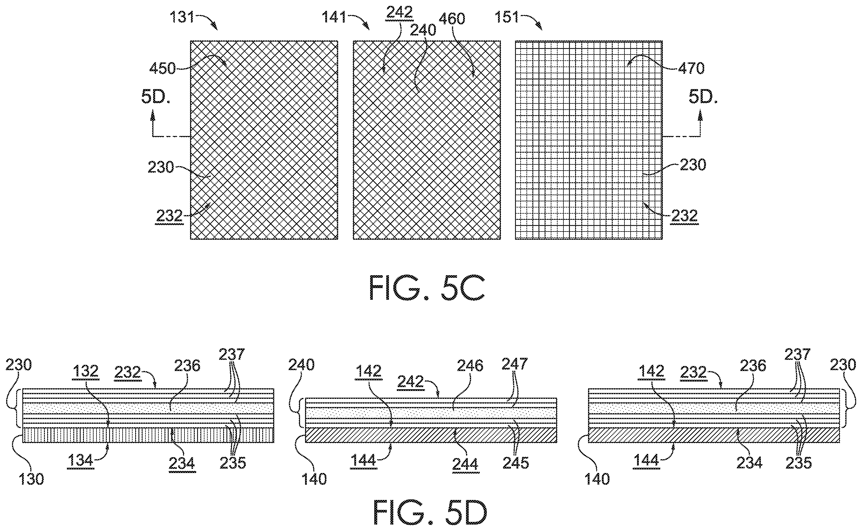 Patent US12167771 Figure 6 – Footwear article having repurposed material with concealing layer