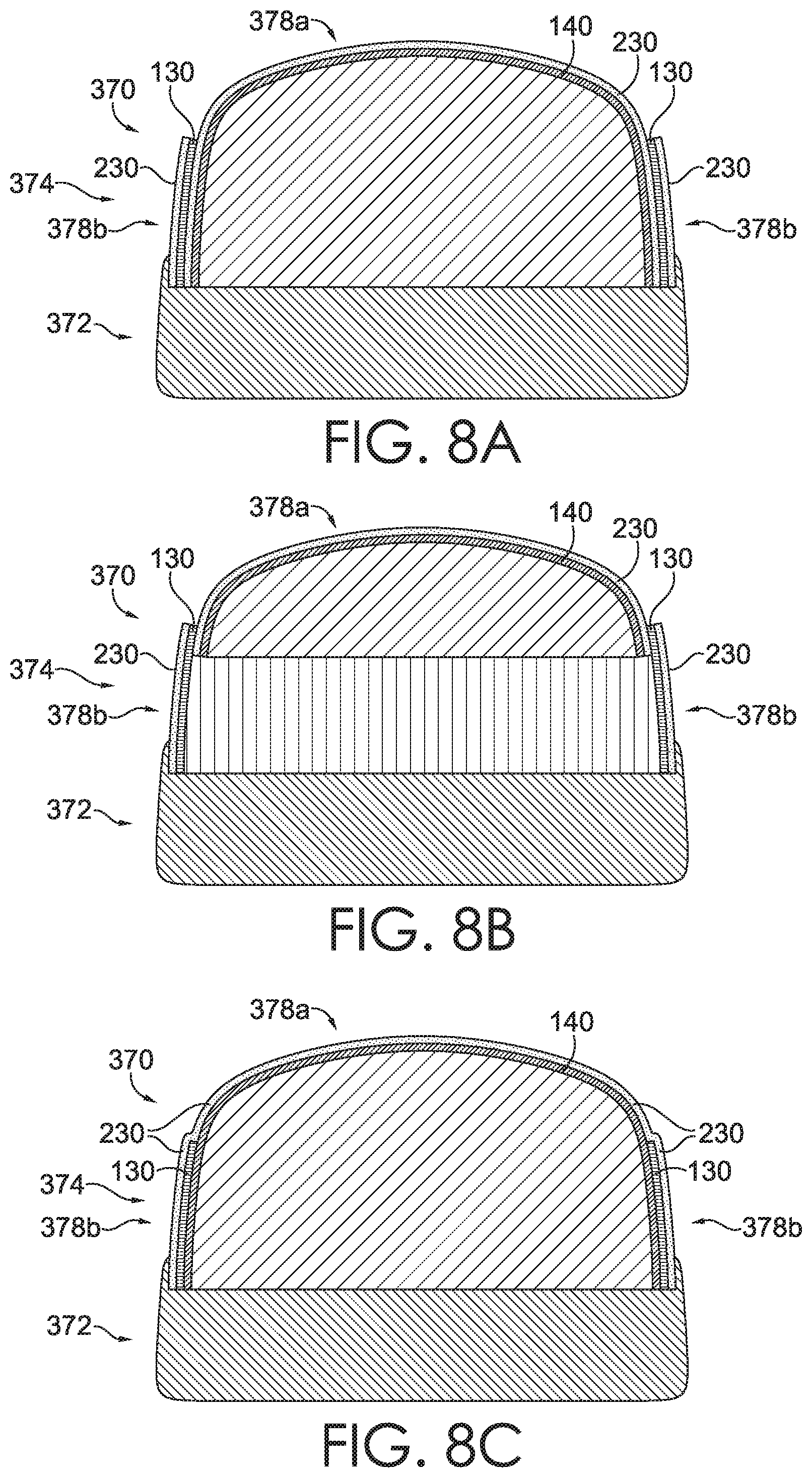 Patent US12167771 Figure 9 – Footwear article having repurposed material with concealing layer