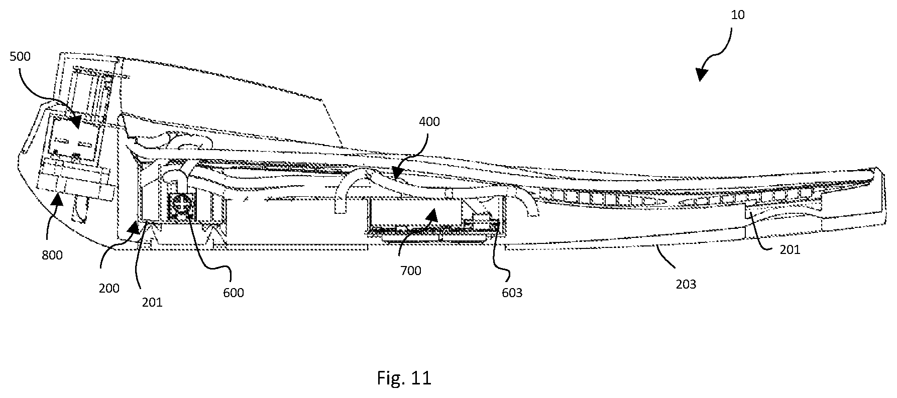 Patent US12167772 Figure 11 – Ventilated shoesole