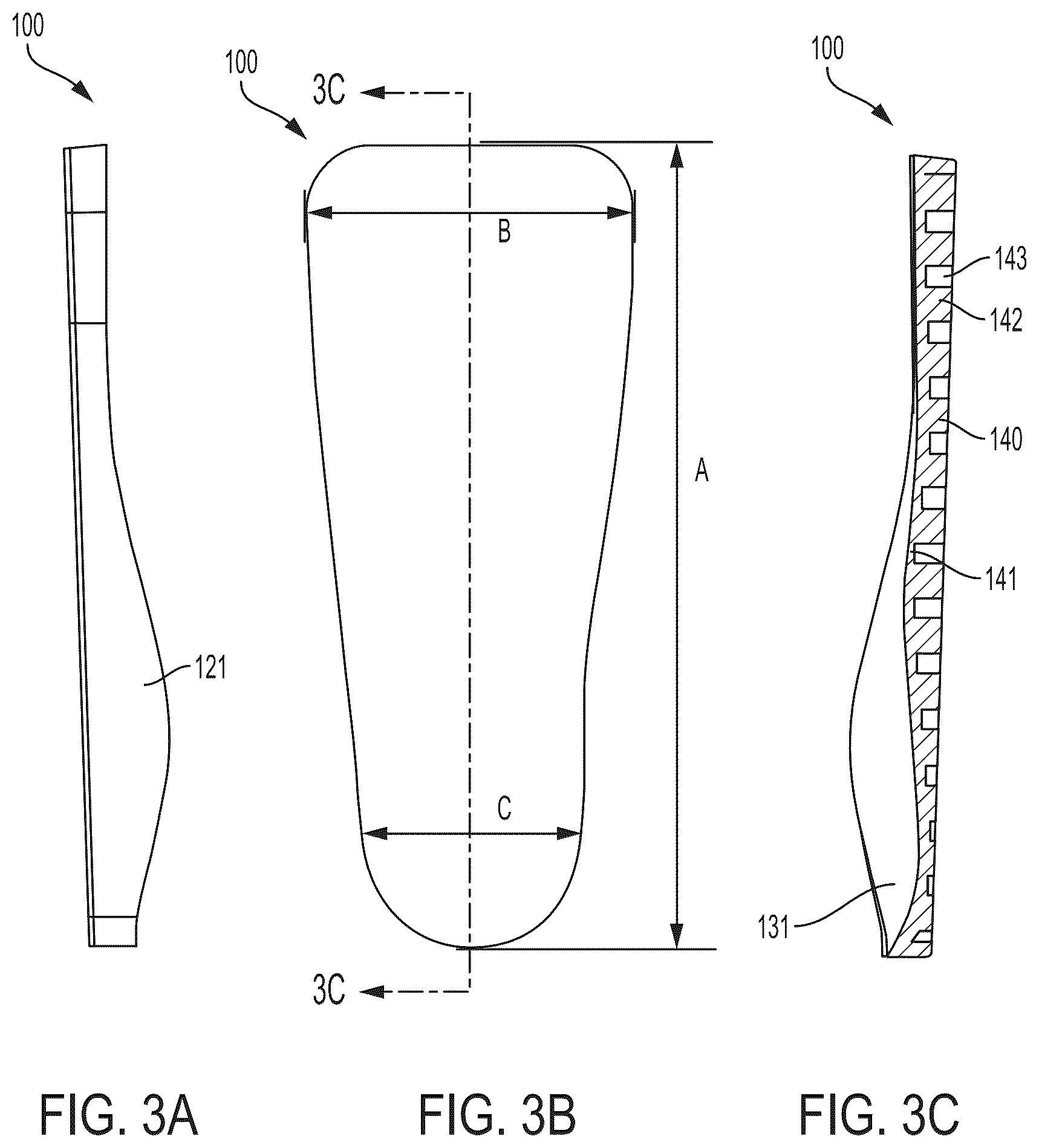 Patent US12167774 Figure 3 – Contoured peg insole