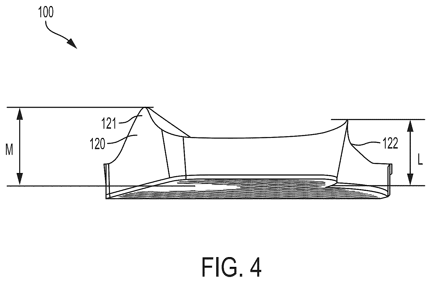 Patent US12167774 Figure 4 – Contoured peg insole