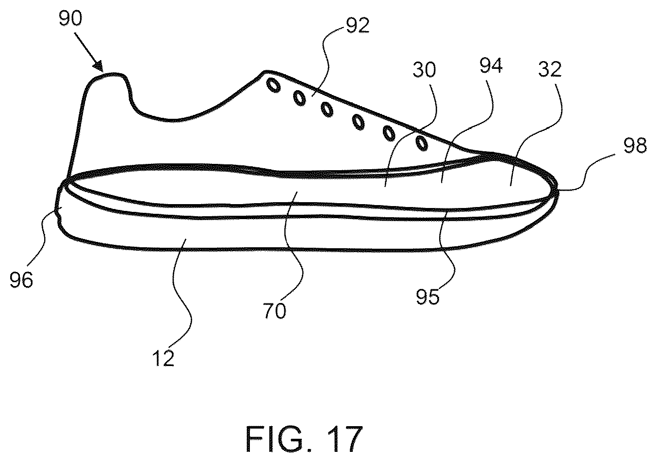 Patent US12167775 Figure 11 – Flexible forefoot protection for insoles and shoes