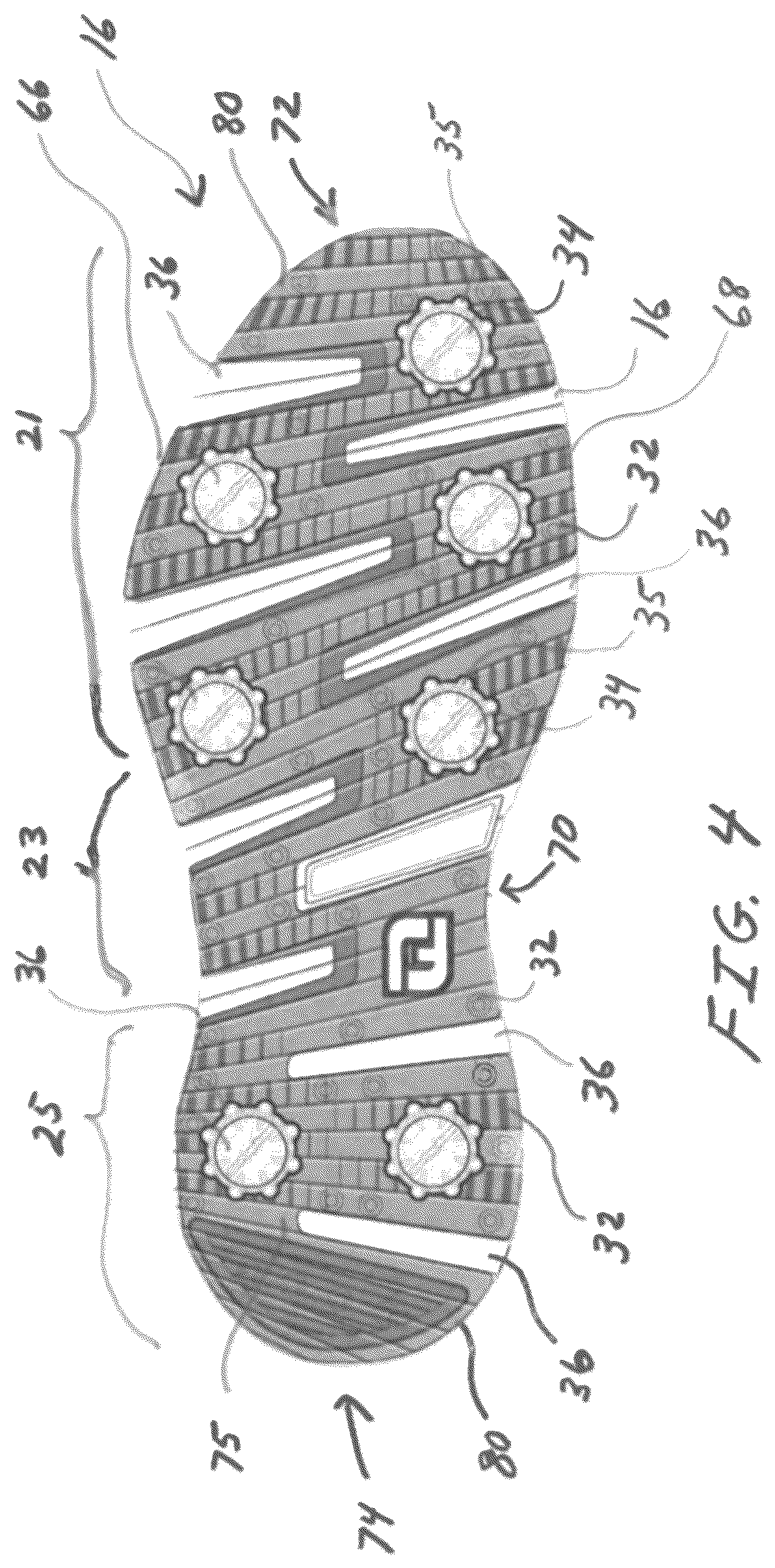 Patent US12167777 Figure 4 – Golf shoes with lace tightening system for closure and comfortable fit