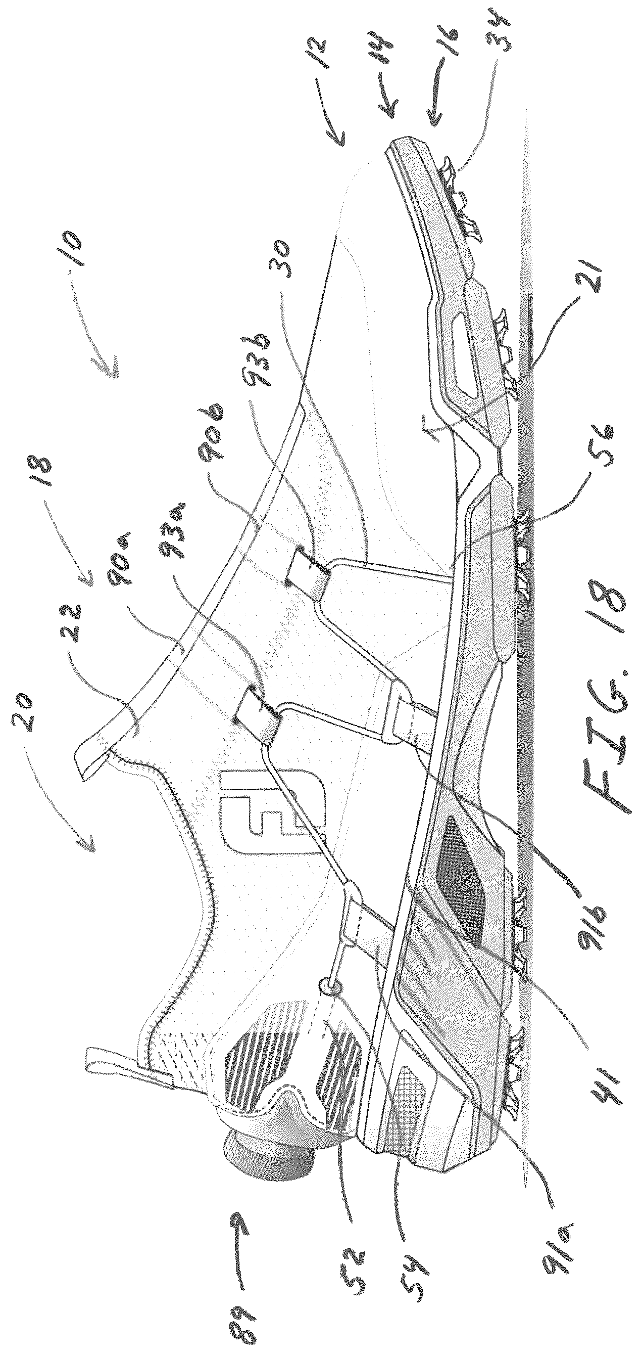 Patent US12167777 Figure 14 – Golf shoes with lace tightening system for closure and comfortable fit