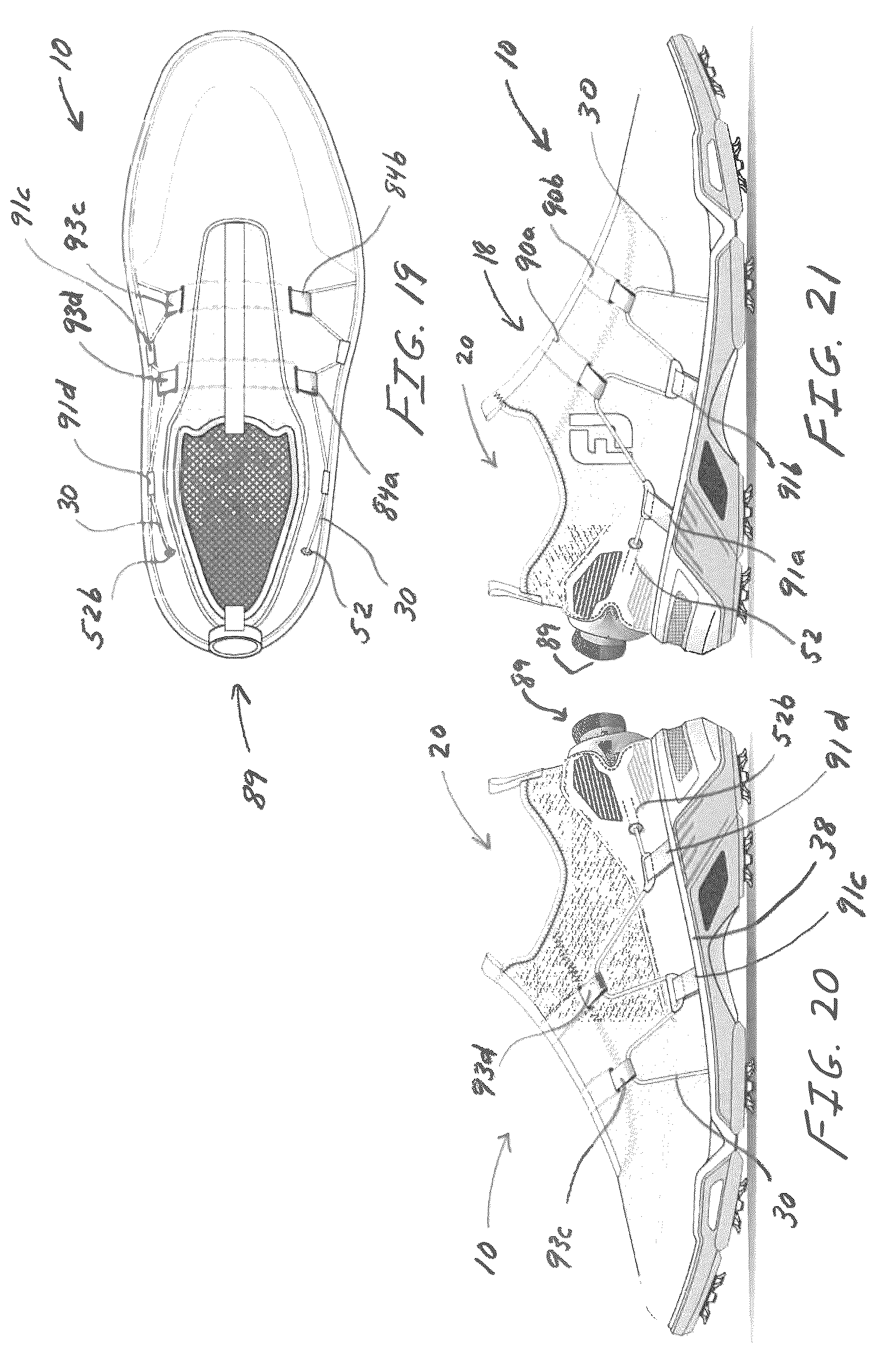 Patent US12167777 Figure 15 – Golf shoes with lace tightening system for closure and comfortable fit