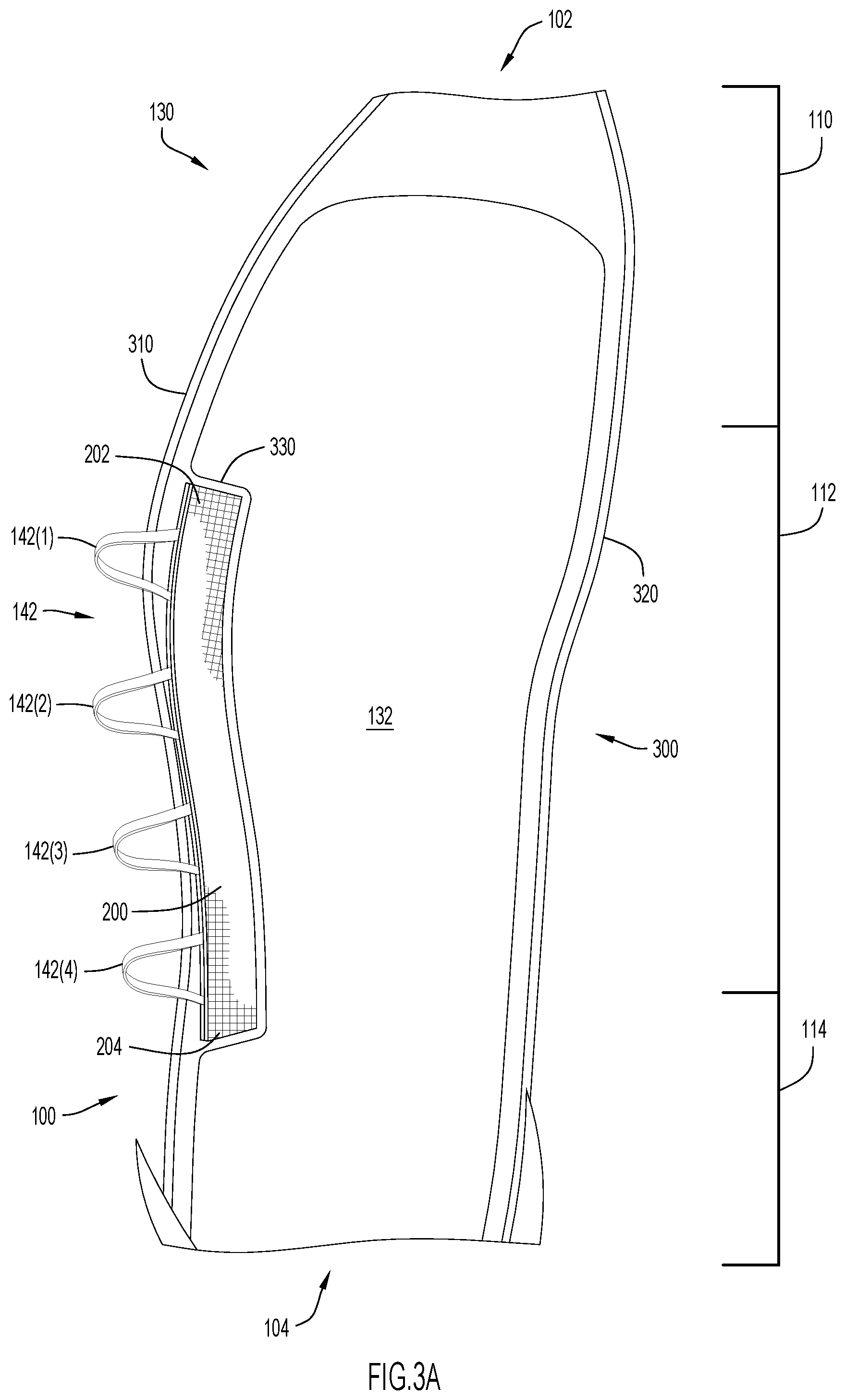 Patent US12167779 Figure 4 – Article of footwear