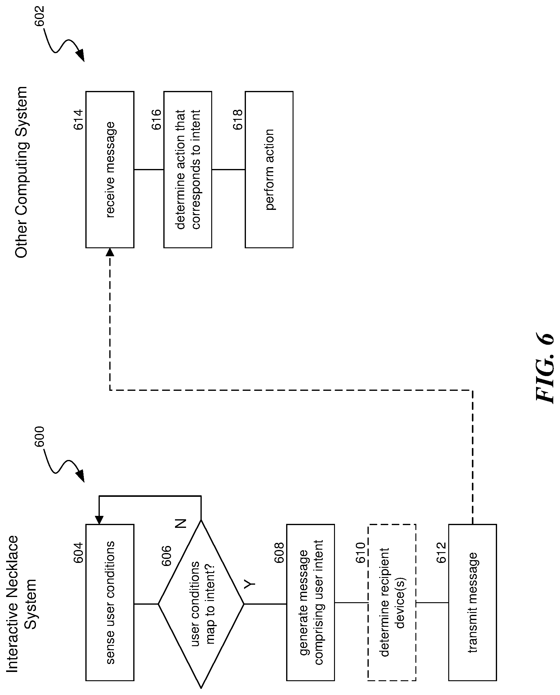 Patent US12167780 Figure 8 – Interactive necklace with user condition sensing