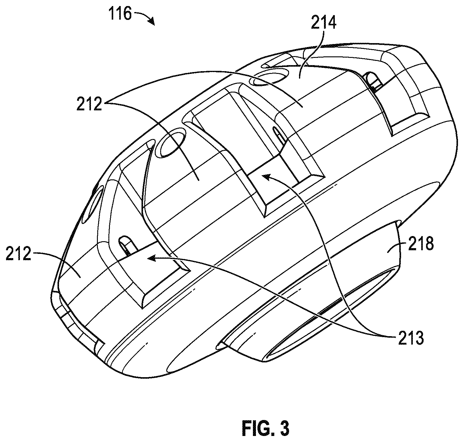 Patent US12167782 Figure 4 – Umbrella with hub reinforced tilt coupling