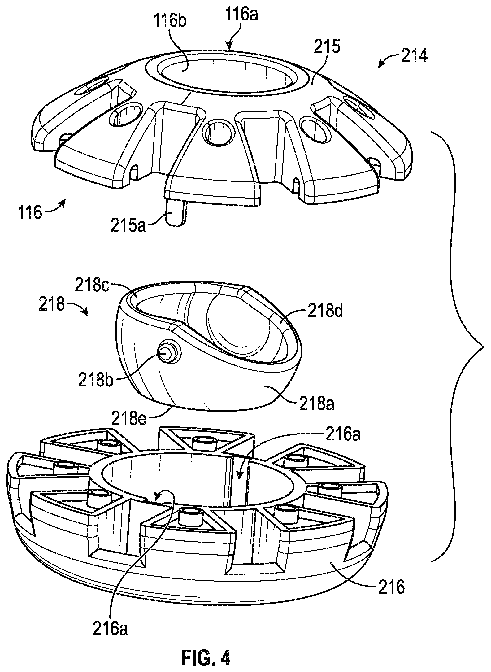 Patent US12167782 Figure 5 – Umbrella with hub reinforced tilt coupling
