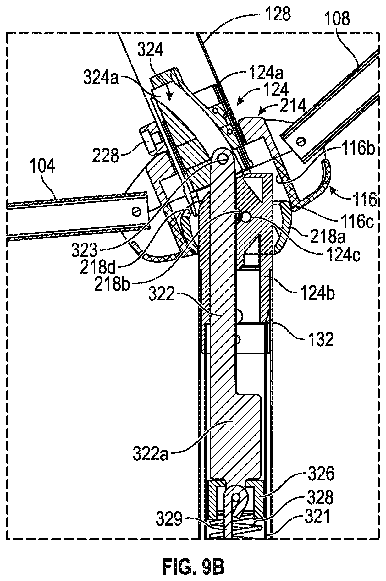 Patent US12167782 Figure 11 – Umbrella with hub reinforced tilt coupling