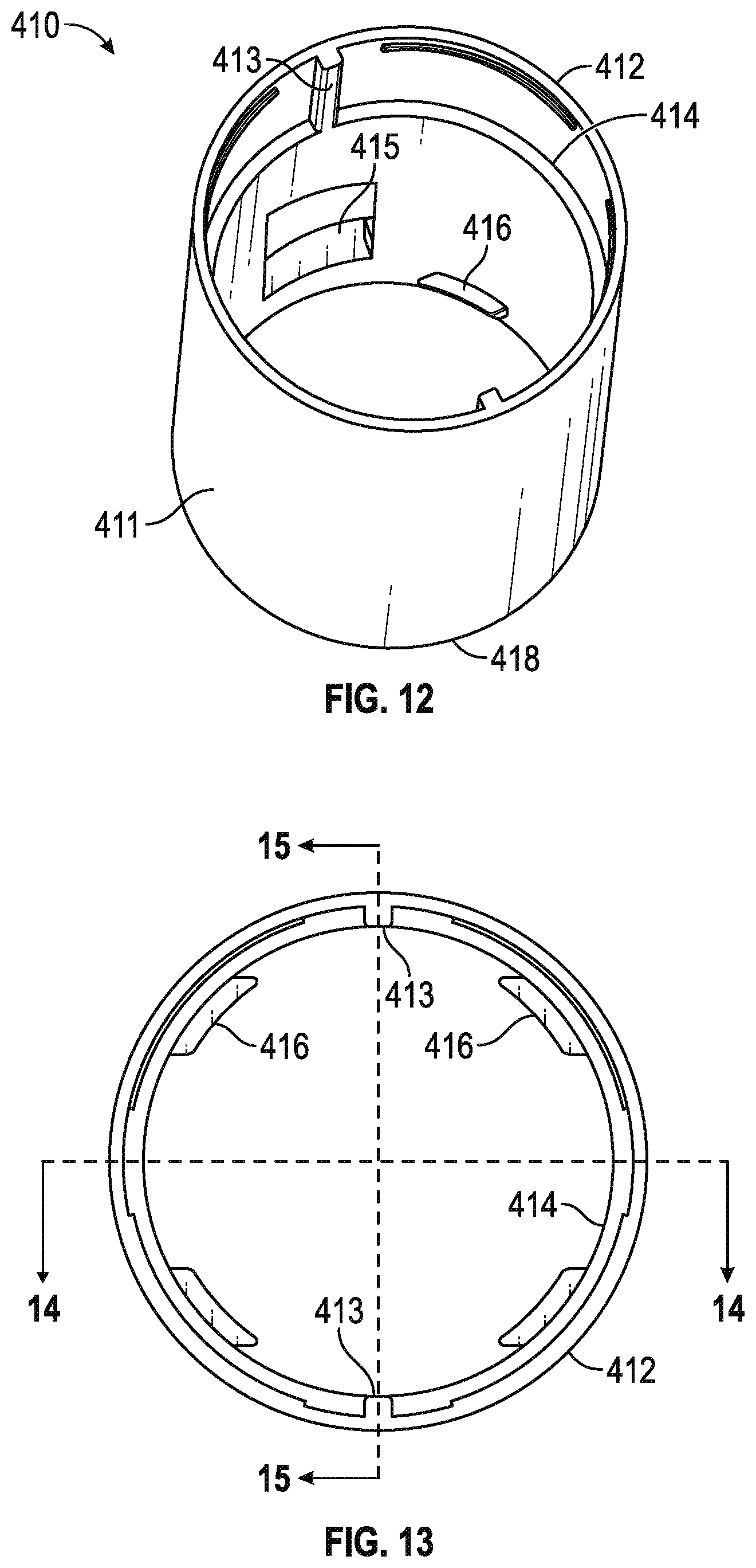 Patent US12167782 Figure 14 – Umbrella with hub reinforced tilt coupling