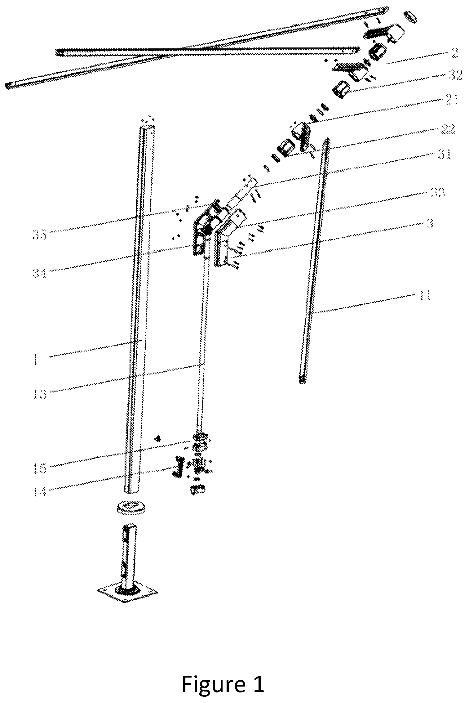 Patent US12167783 Figure 1 – Rotary open-close type sun umbrella
