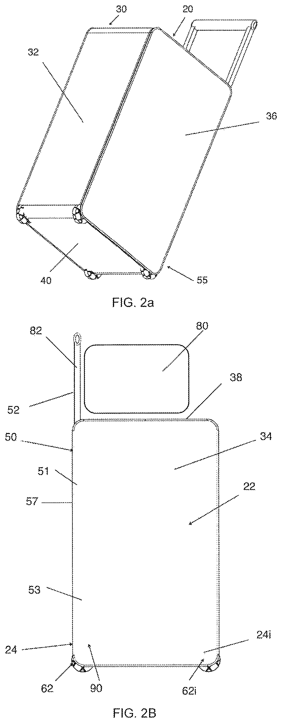 Patent US12167784 Figure 2 – Luggage case and wheel set therefor