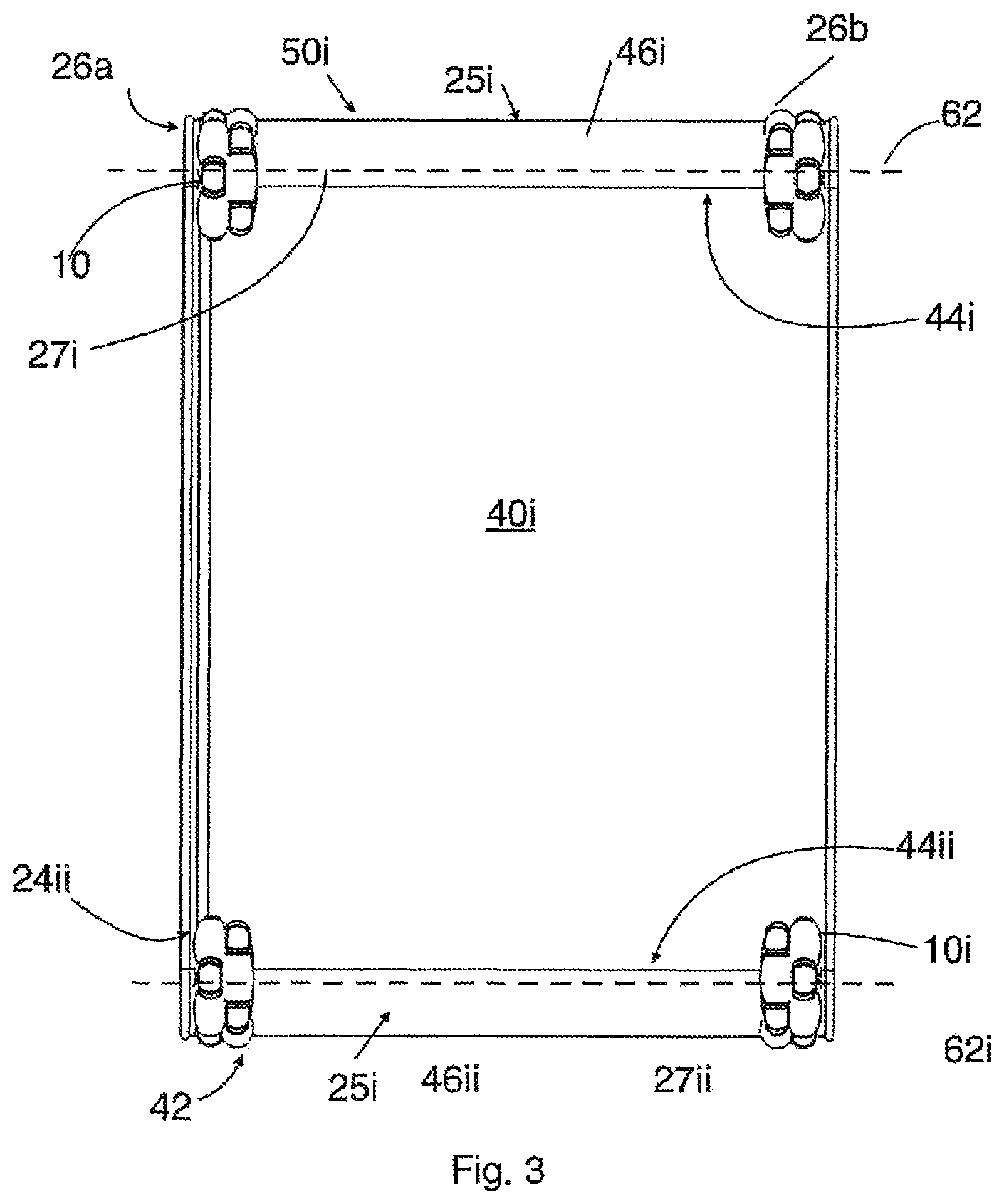 Patent US12167784 Figure 3 – Luggage case and wheel set therefor