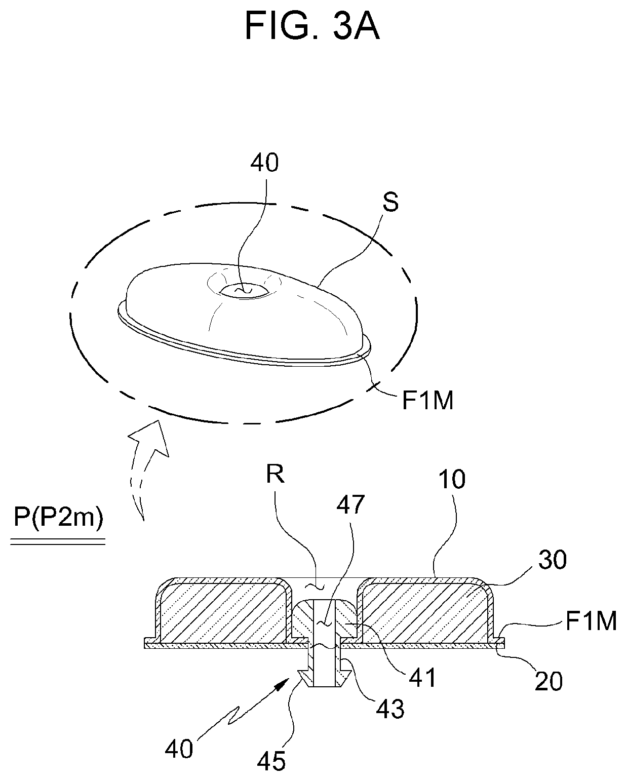 Patent US12167785 Figure 3 – Container puff and container provided with same