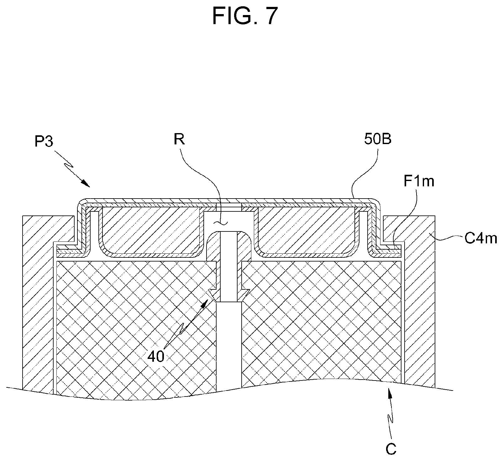 Patent US12167785 Figure 8 – Container puff and container provided with same