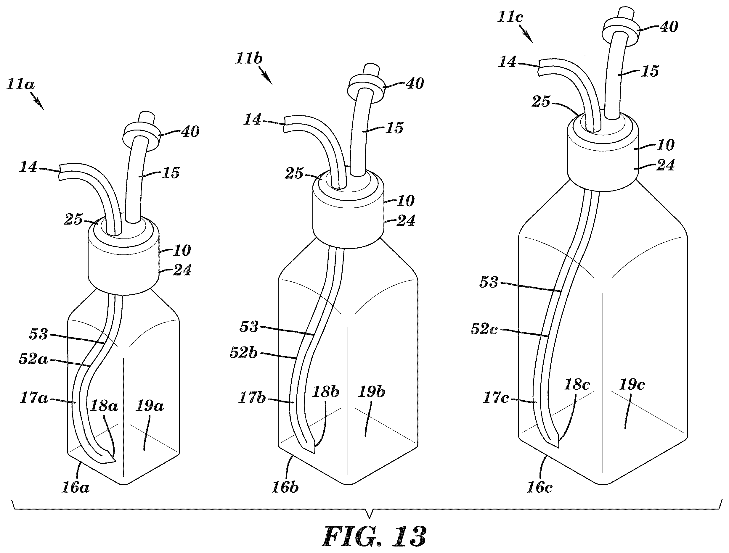 Patent US12167786 Figure 17 – System, apparatus and method for coding cap and tube assemblies for different bottle sizes