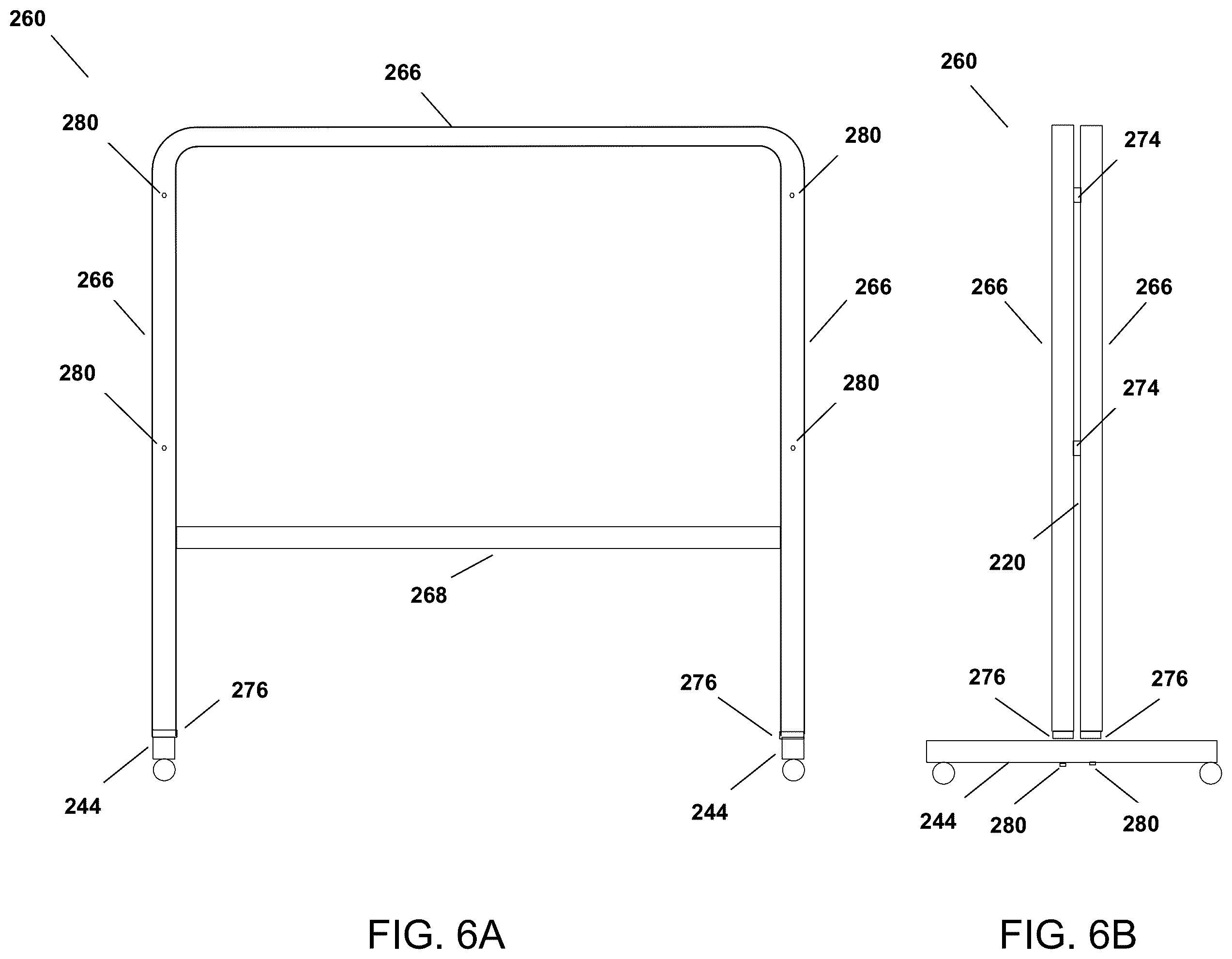Patent US12167790 Figure 6 – Universal mount platform system with bent linear dual-rail mount platform module