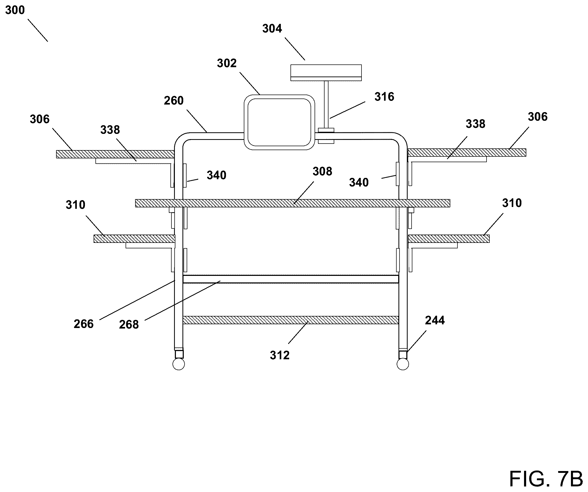 Patent US12167790 Figure 9 – Universal mount platform system with bent linear dual-rail mount platform module