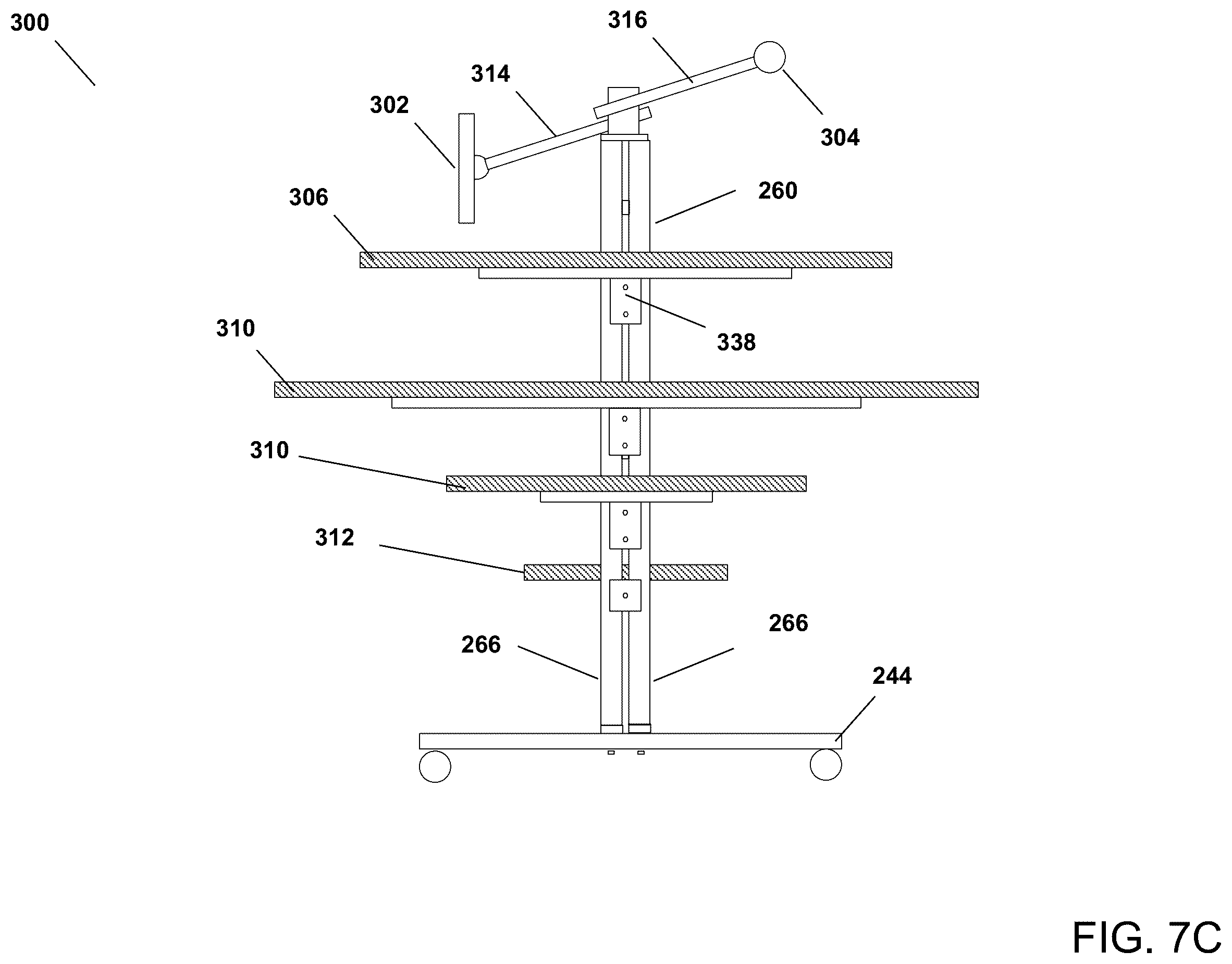 Patent US12167790 Figure 10 – Universal mount platform system with bent linear dual-rail mount platform module