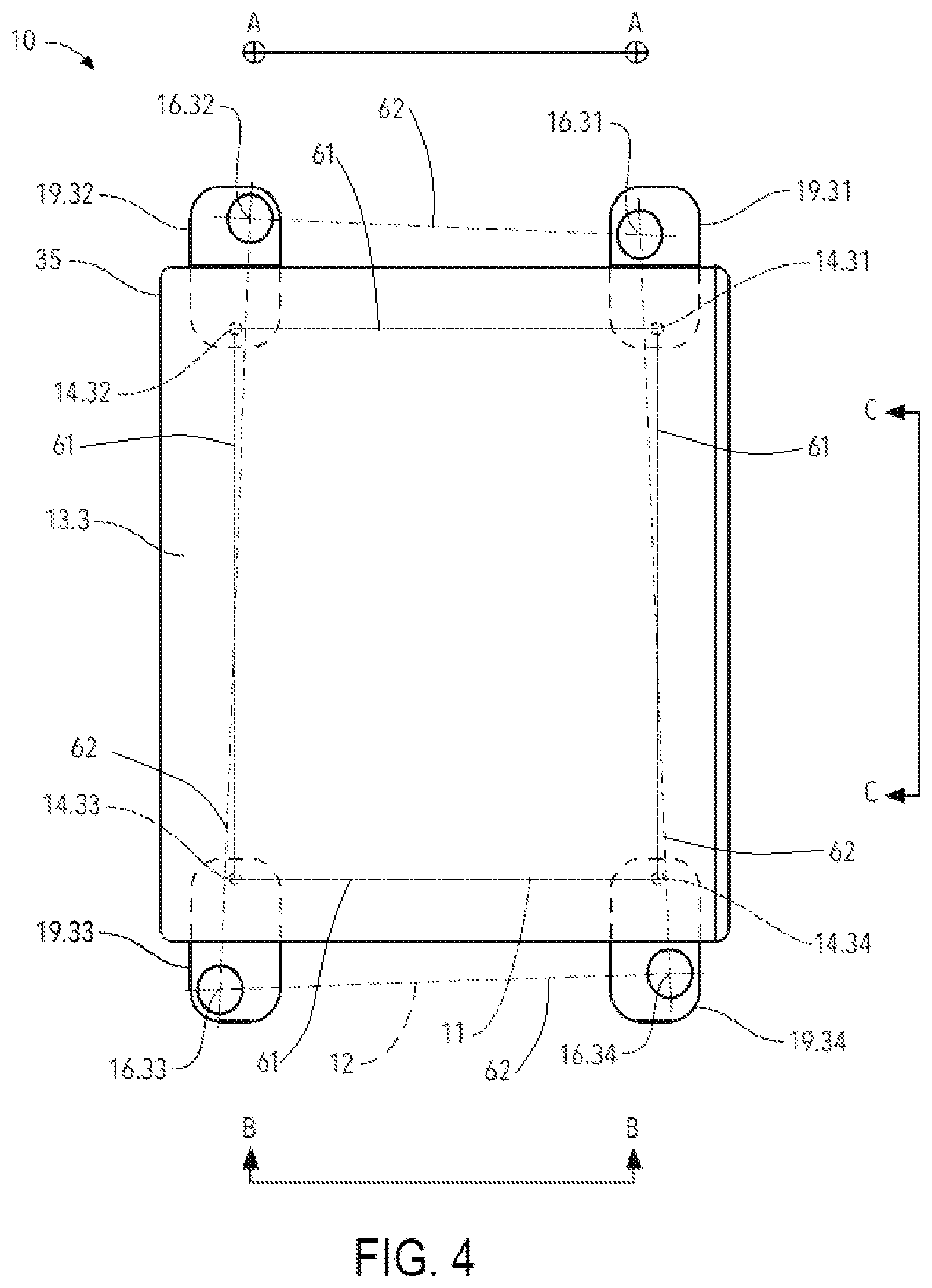 Patent US12167791 Figure 4 – Equipment stand optimized to minimize noise floor
