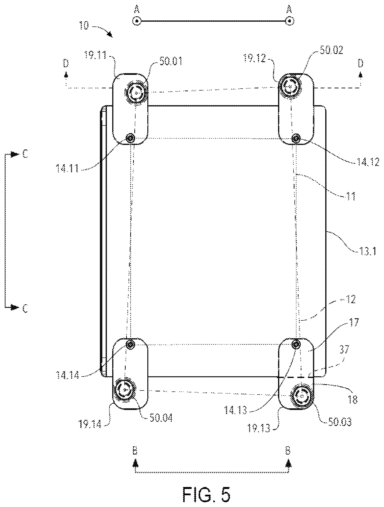 Patent US12167791 Figure 5 – Equipment stand optimized to minimize noise floor