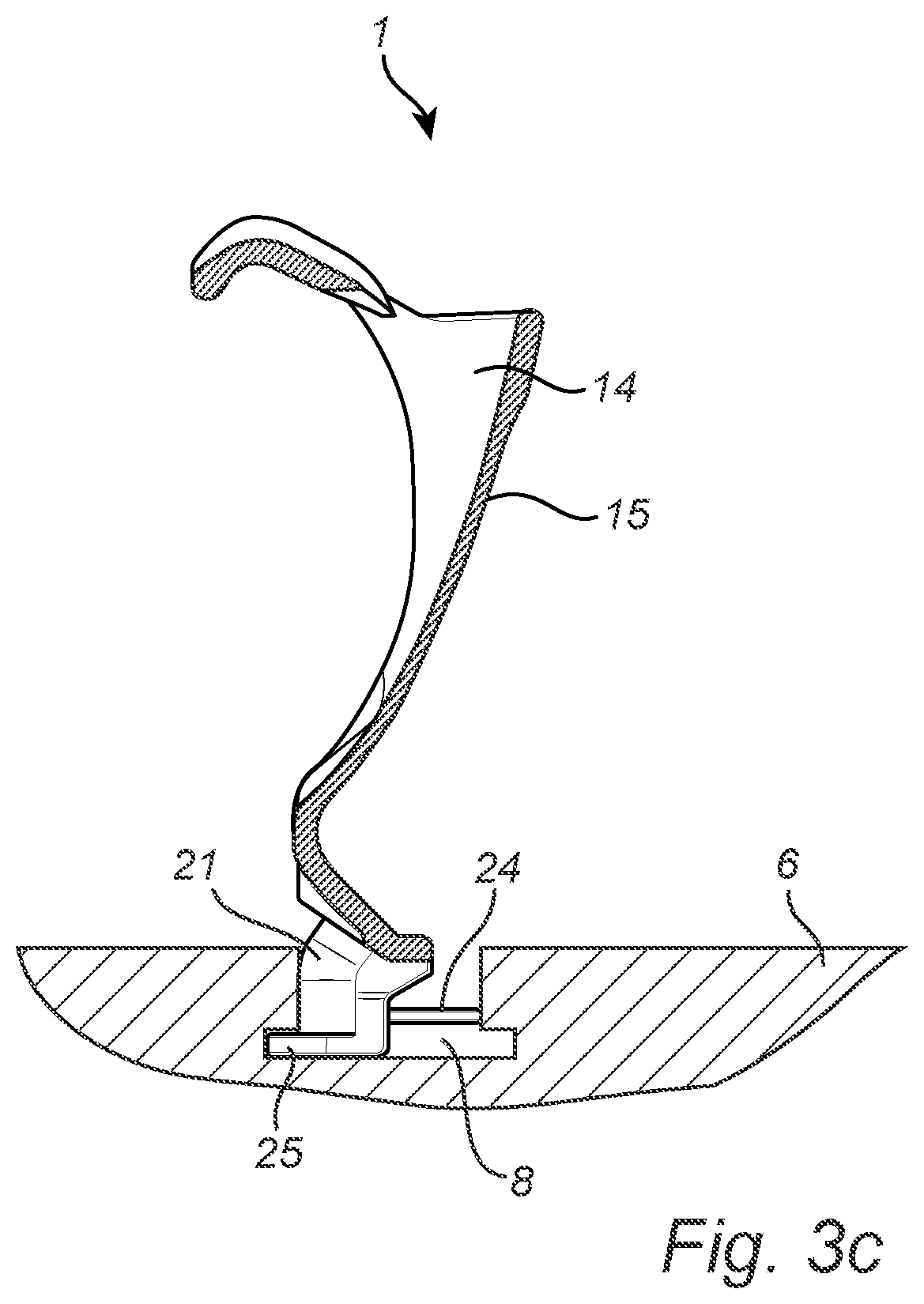 Patent US12167797 Figure 4 – Seat clip and chair