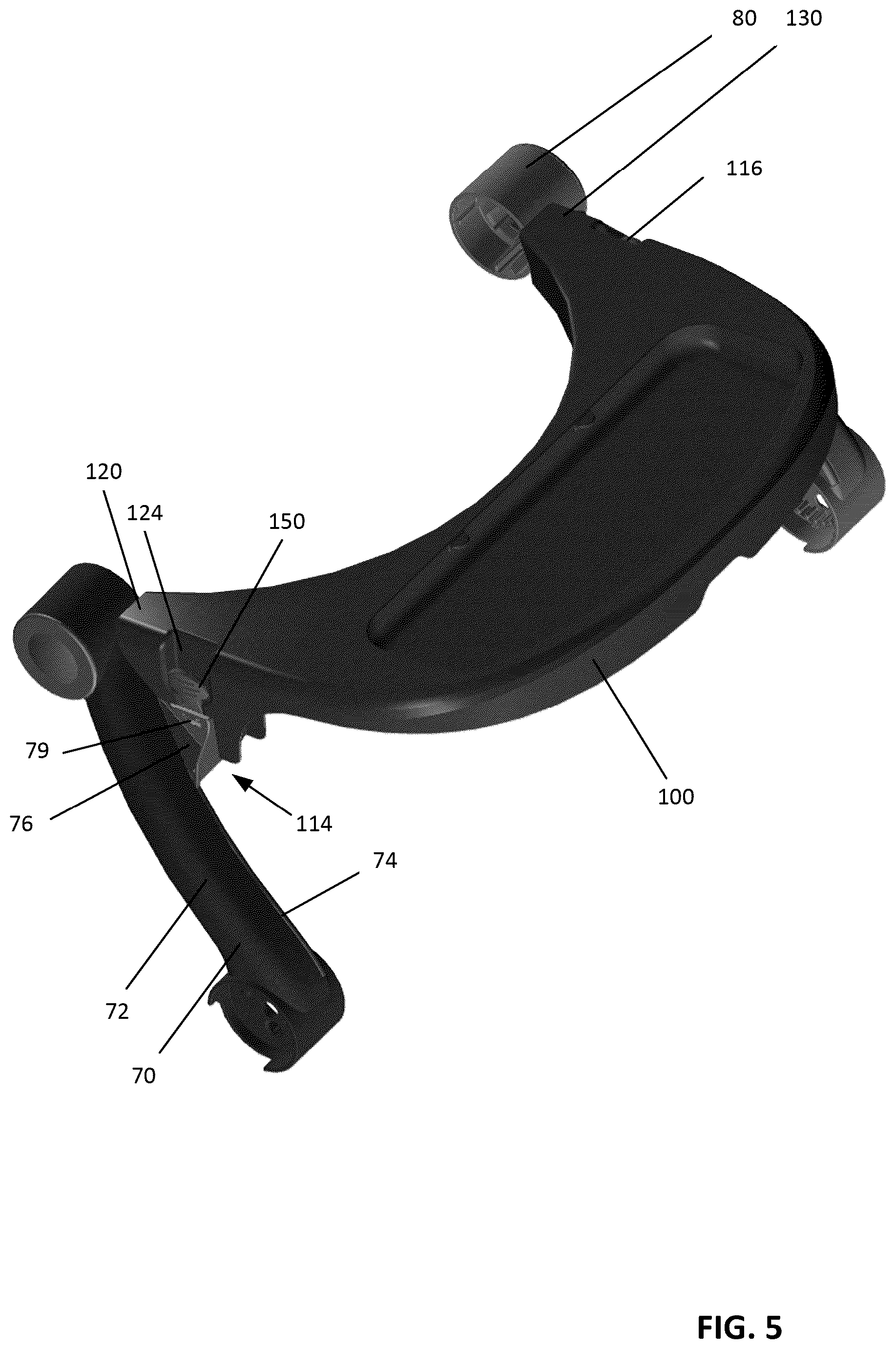 Patent US12167799 Figure 5 – Infant positioner with repositionable entertainment component