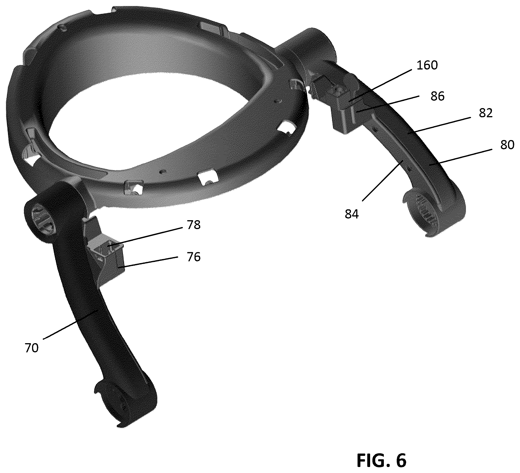 Patent US12167799 Figure 6 – Infant positioner with repositionable entertainment component