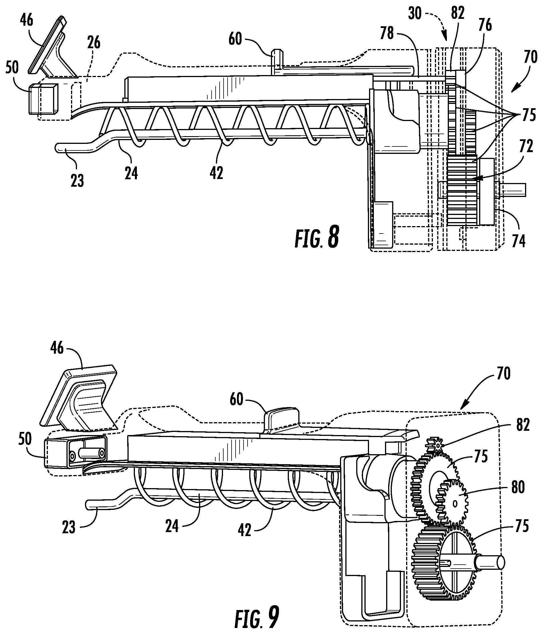 Patent US12167801 Figure 7 – Merchandise display hook including anti-sweep mechanism