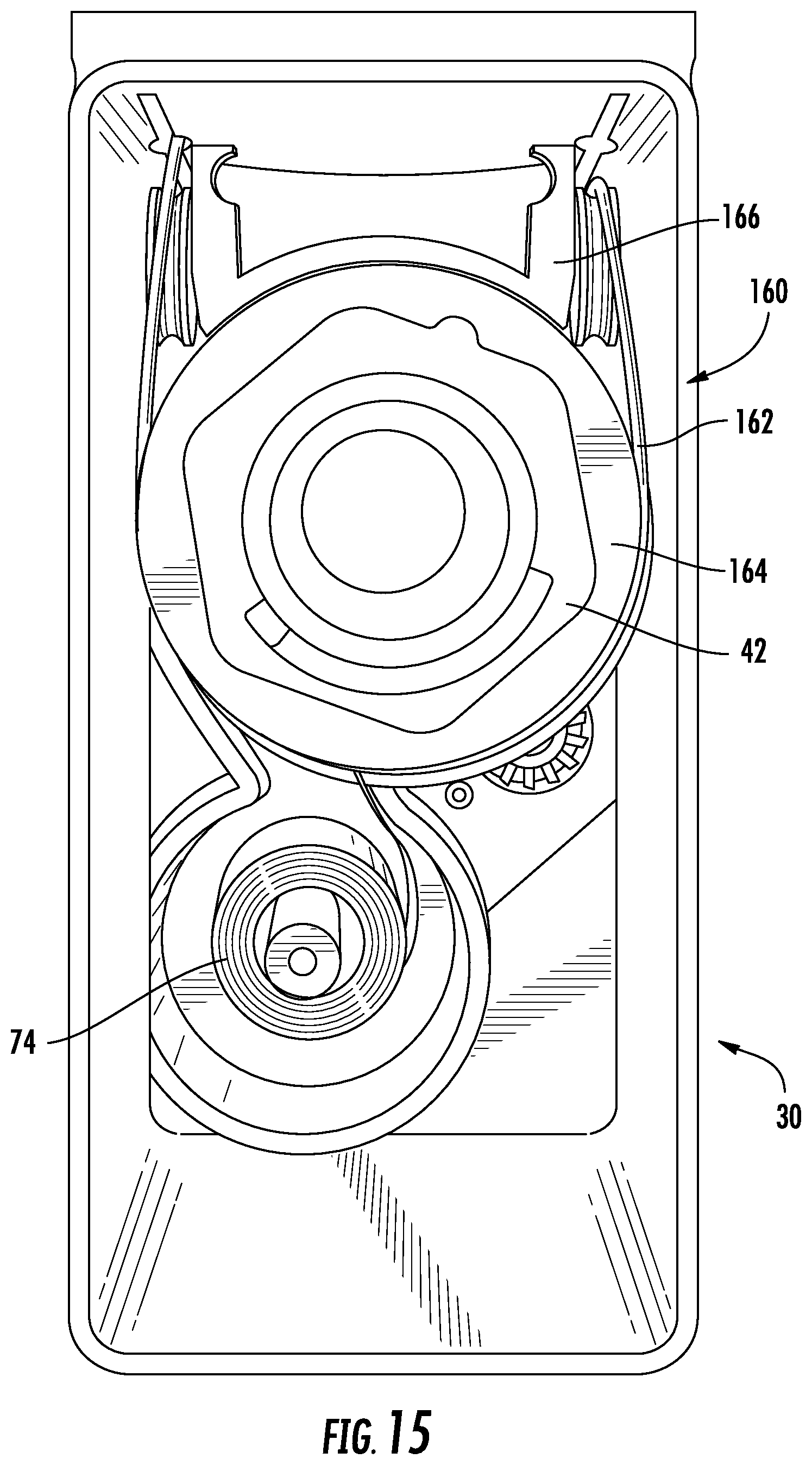 Patent US12167801 Figure 11 – Merchandise display hook including anti-sweep mechanism