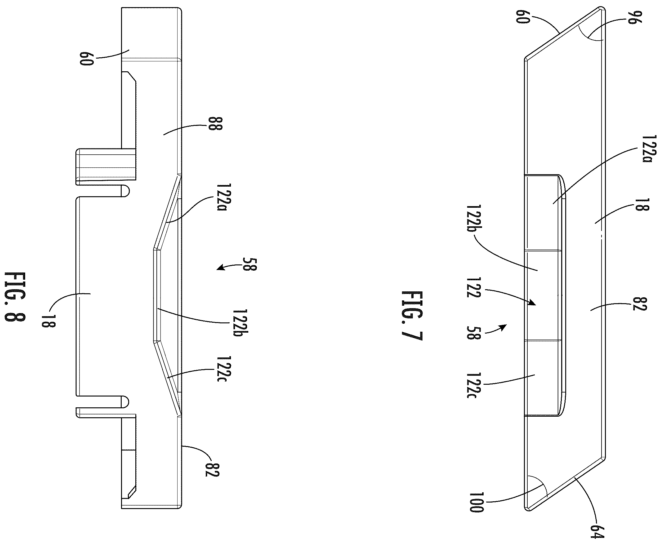Patent US12167804 Figure 7 – Rail storage system with end caps