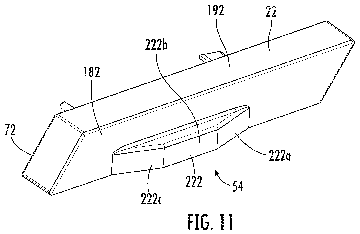 Patent US12167804 Figure 9 – Rail storage system with end caps