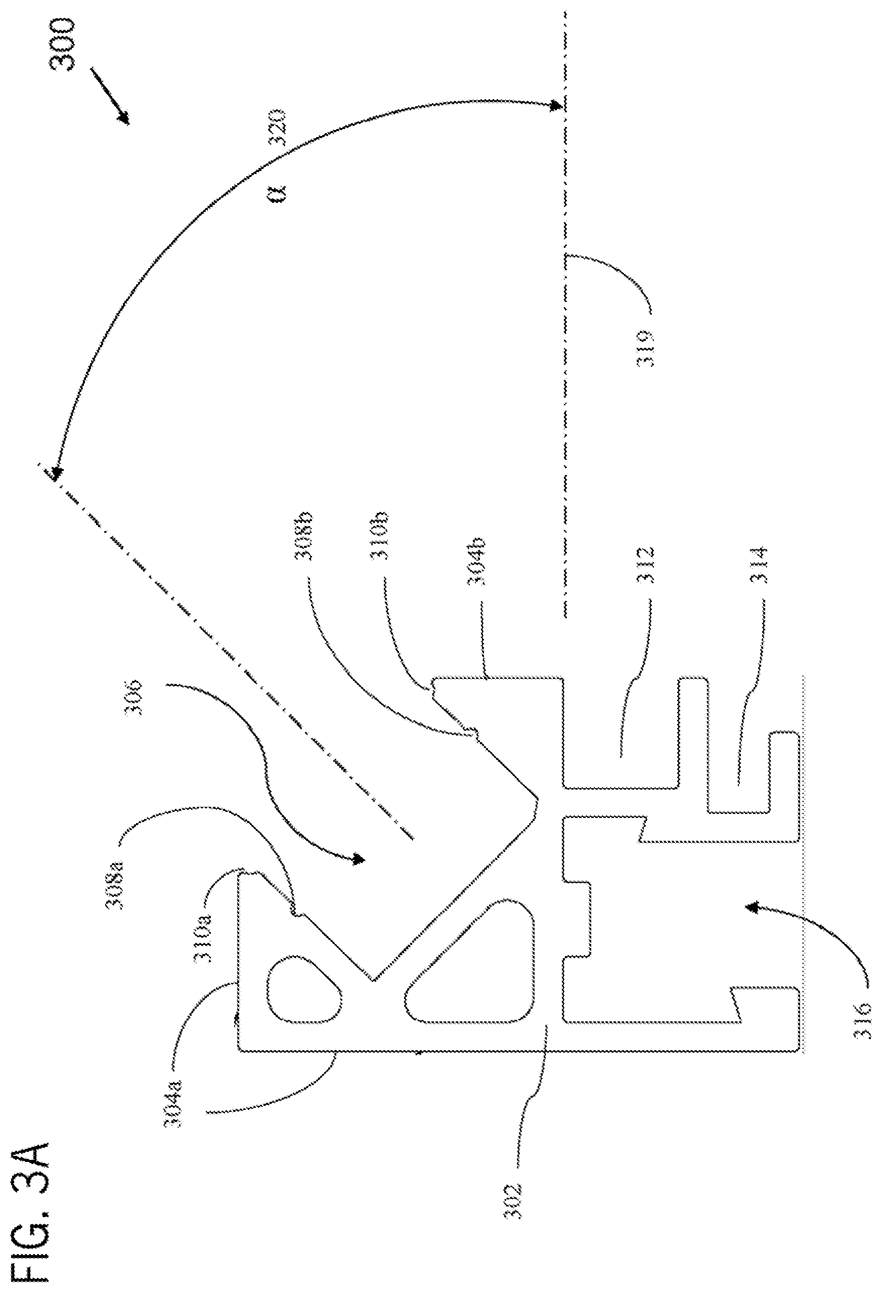 Patent US12167807 Figure 3 – Mirror with illuminated extruded frame