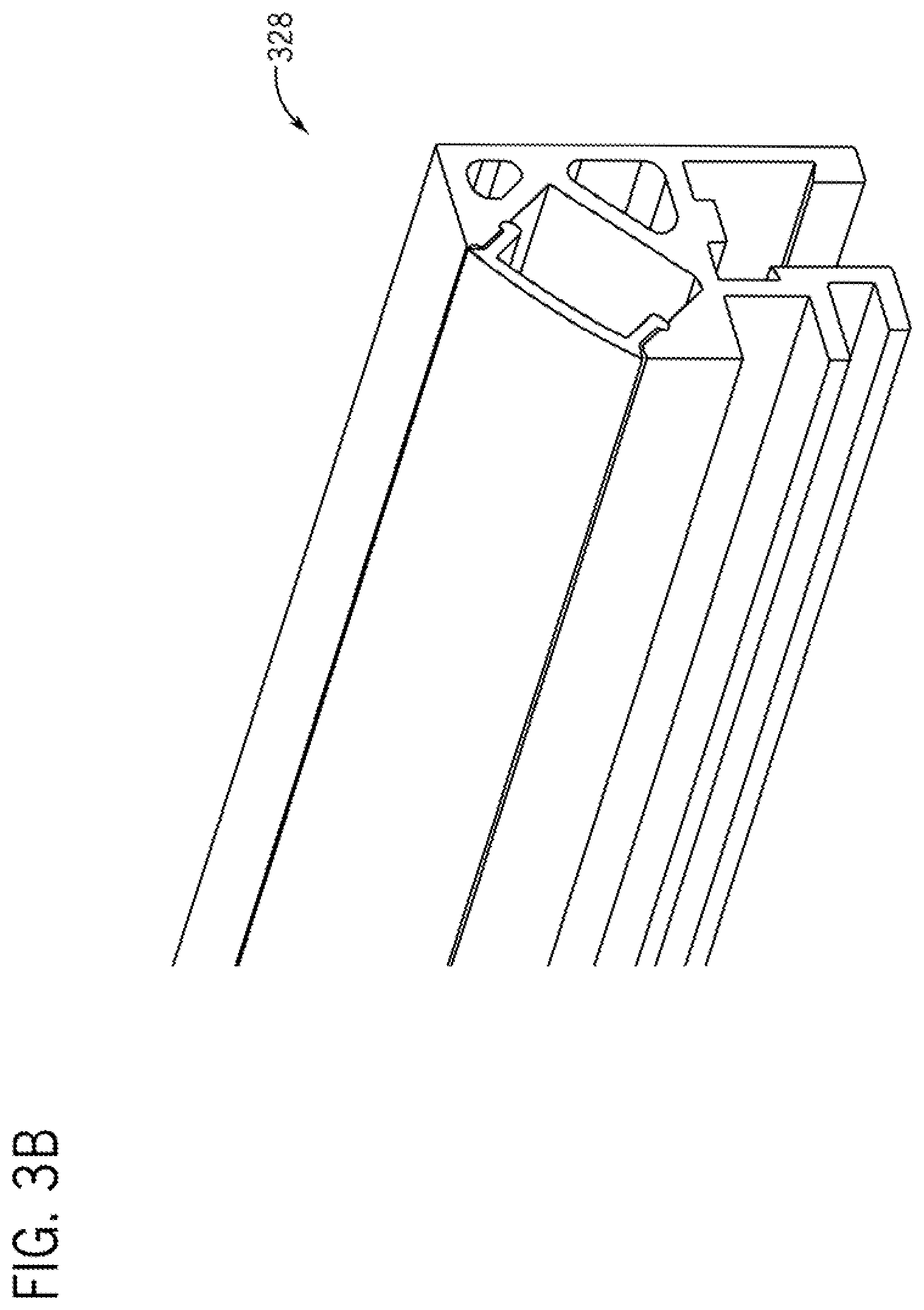 Patent US12167807 Figure 4 – Mirror with illuminated extruded frame