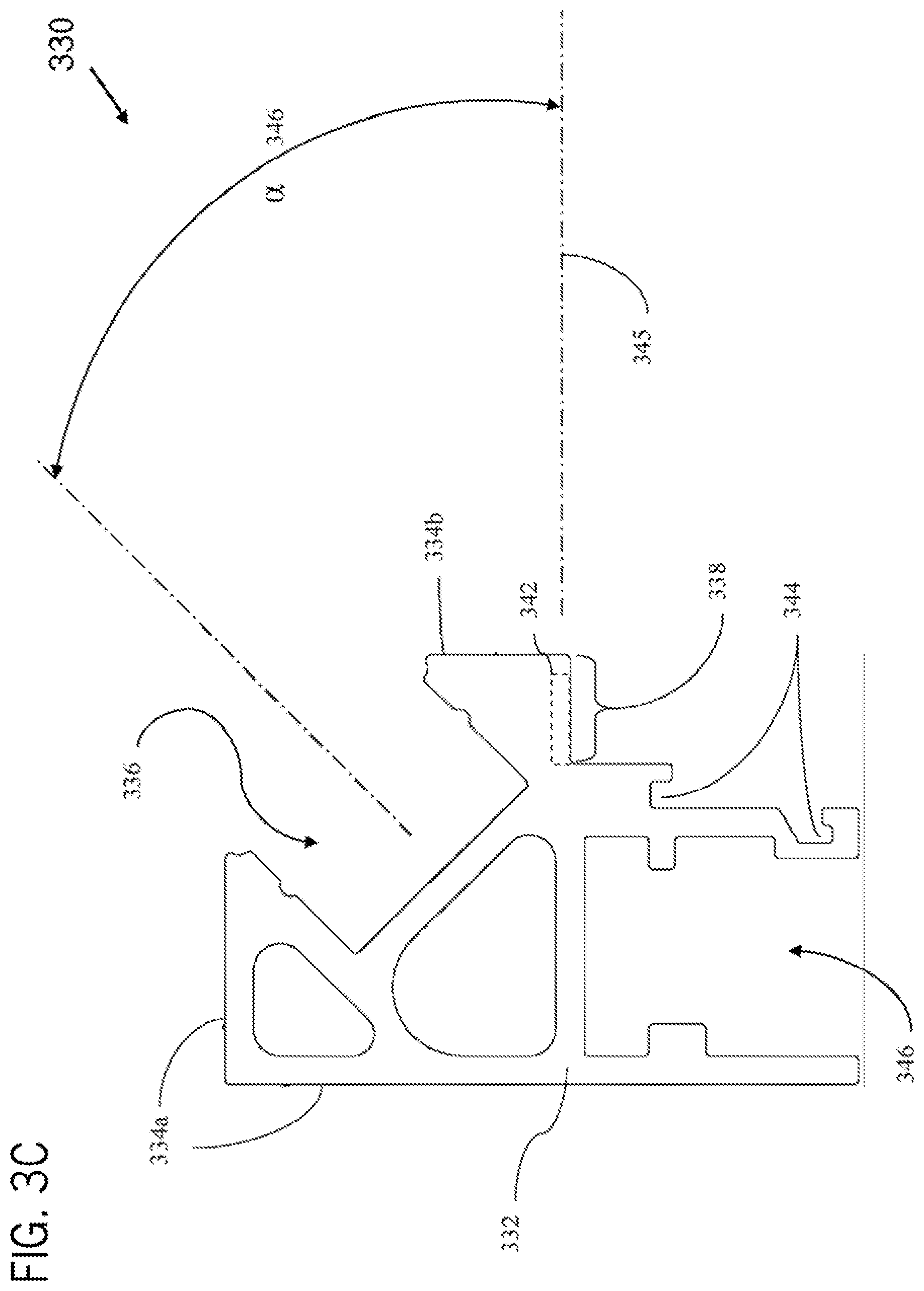 Patent US12167807 Figure 5 – Mirror with illuminated extruded frame