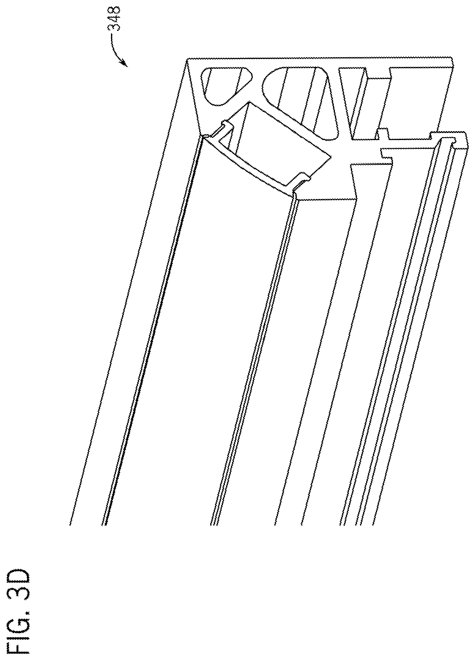 Patent US12167807 Figure 6 – Mirror with illuminated extruded frame