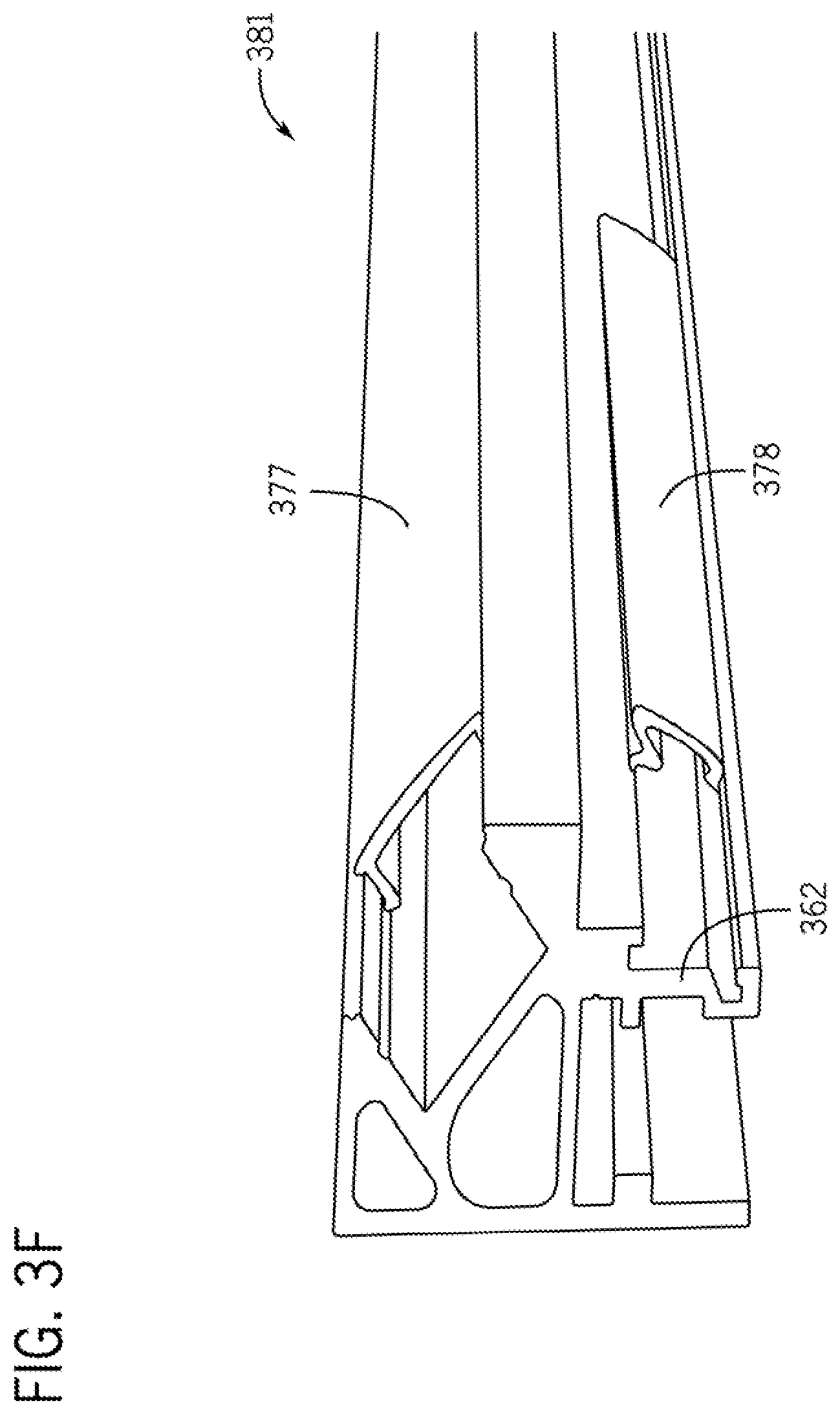 Patent US12167807 Figure 8 – Mirror with illuminated extruded frame