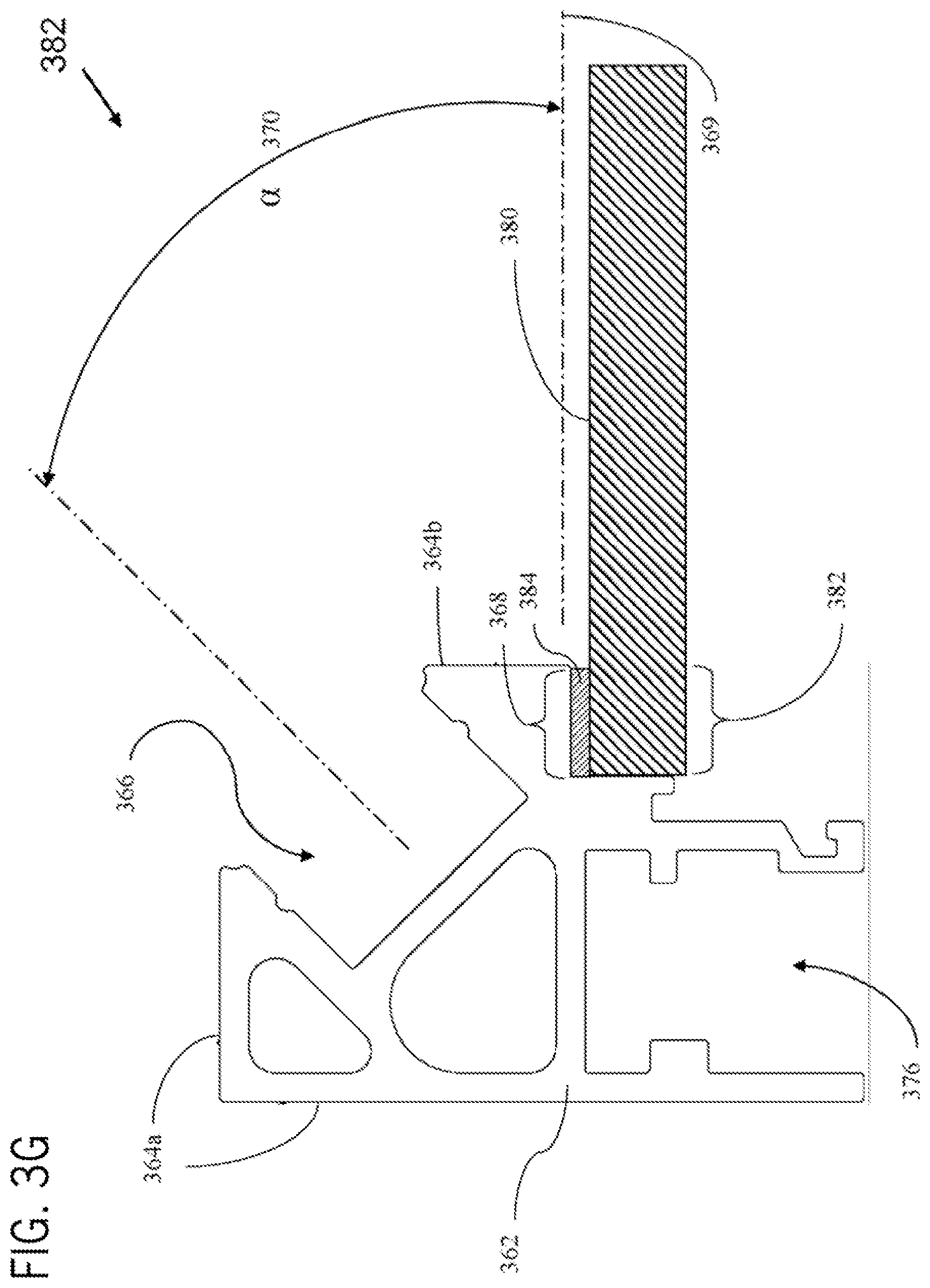 Patent US12167807 Figure 9 – Mirror with illuminated extruded frame