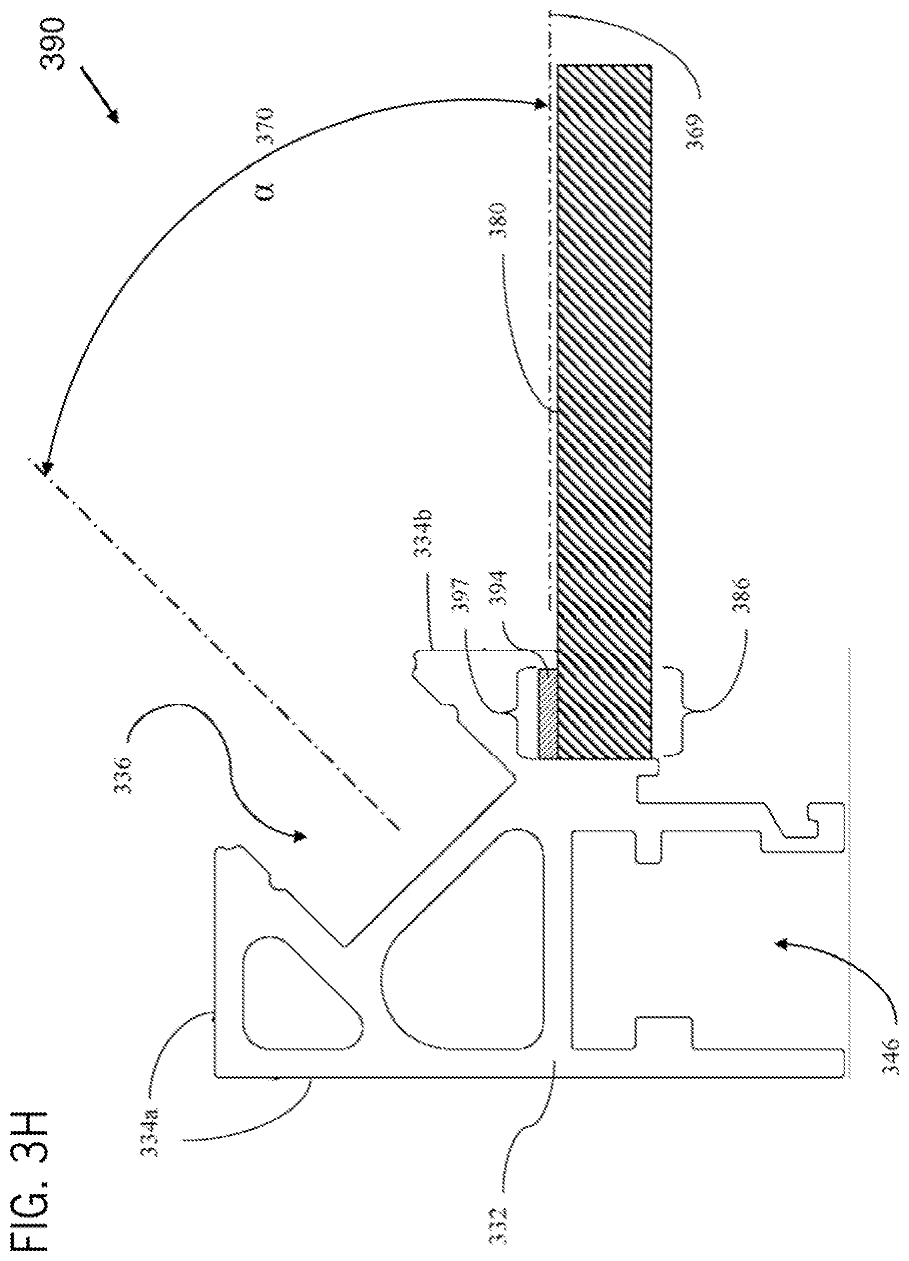 Patent US12167807 Figure 10 – Mirror with illuminated extruded frame