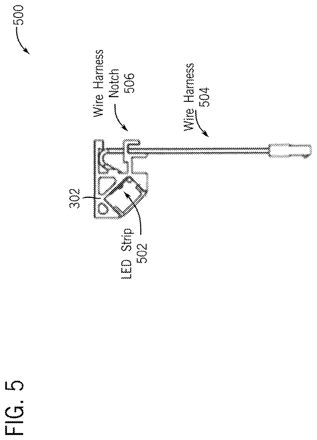 Patent US12167807 Figure 12 – Mirror with illuminated extruded frame