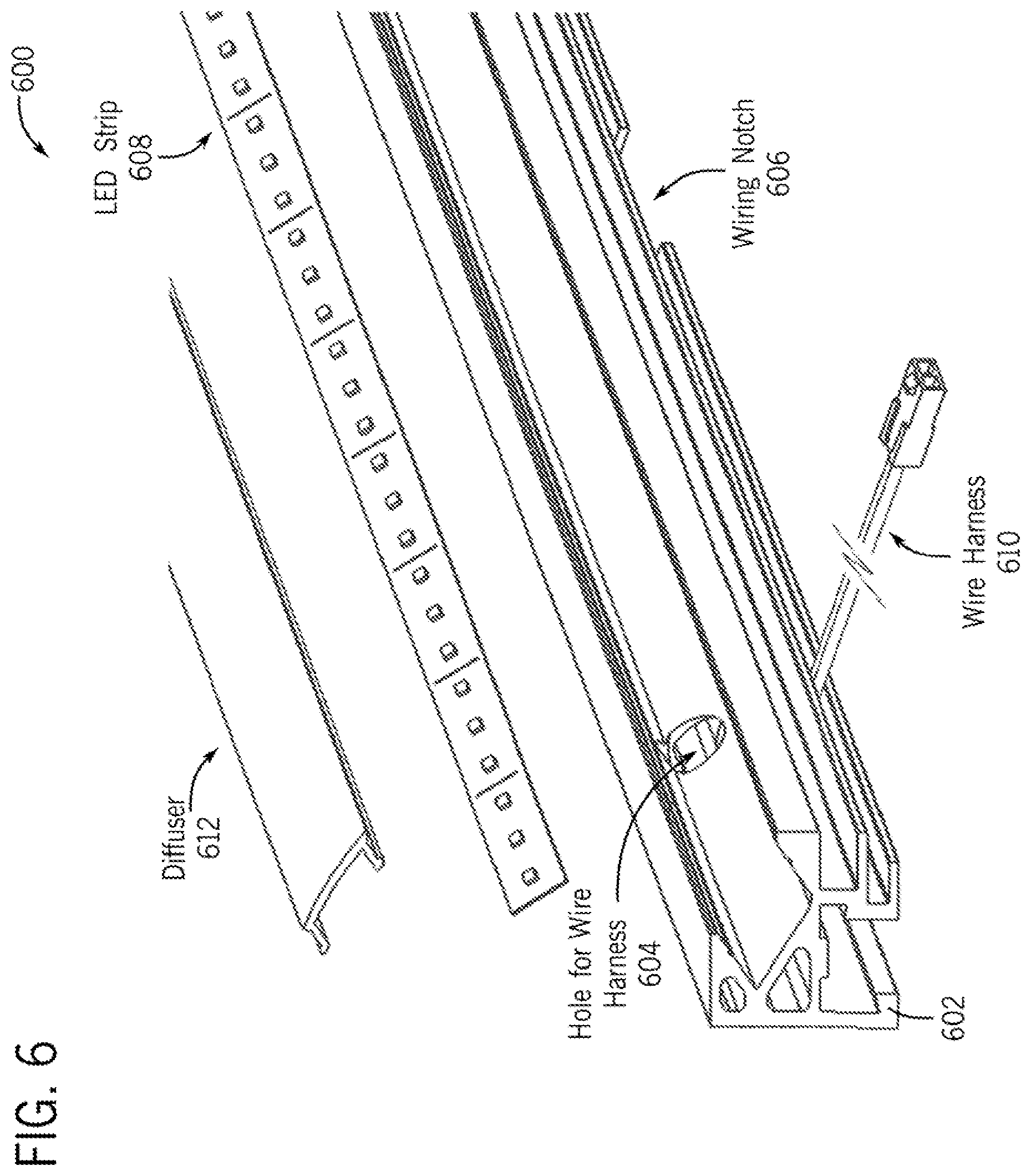 Patent US12167807 Figure 13 – Mirror with illuminated extruded frame
