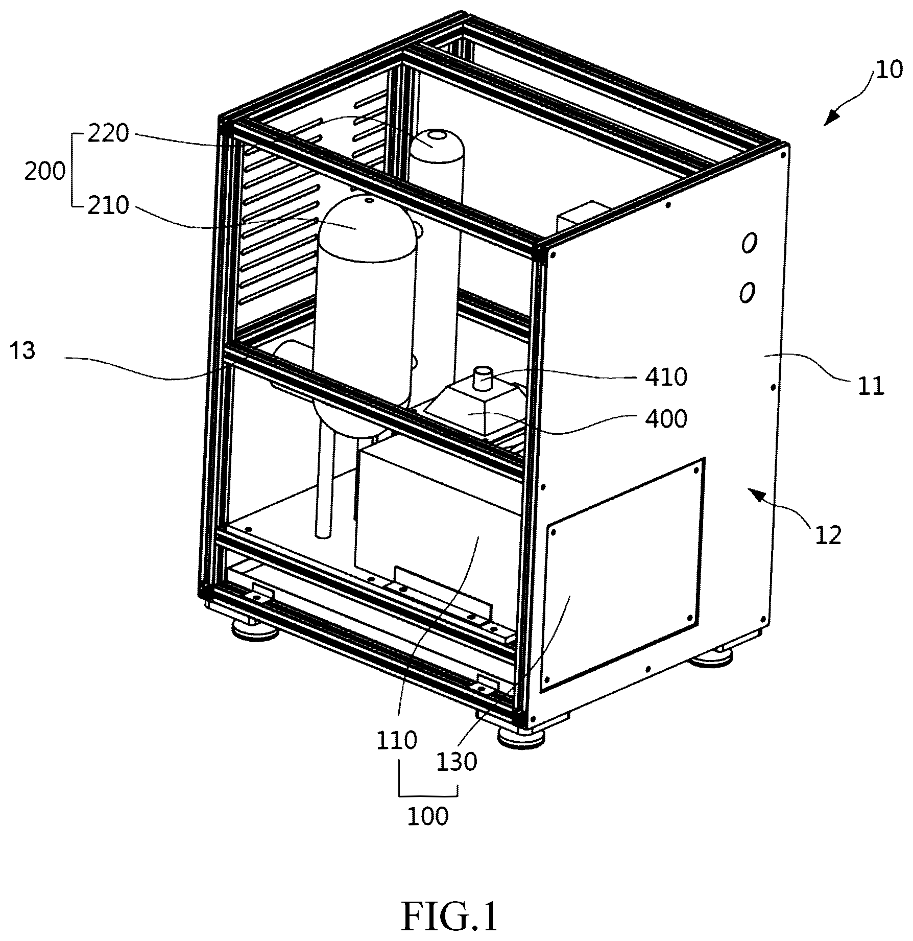 Patent US12167810 Figure 1 – Food heating device and food heating method using the same
