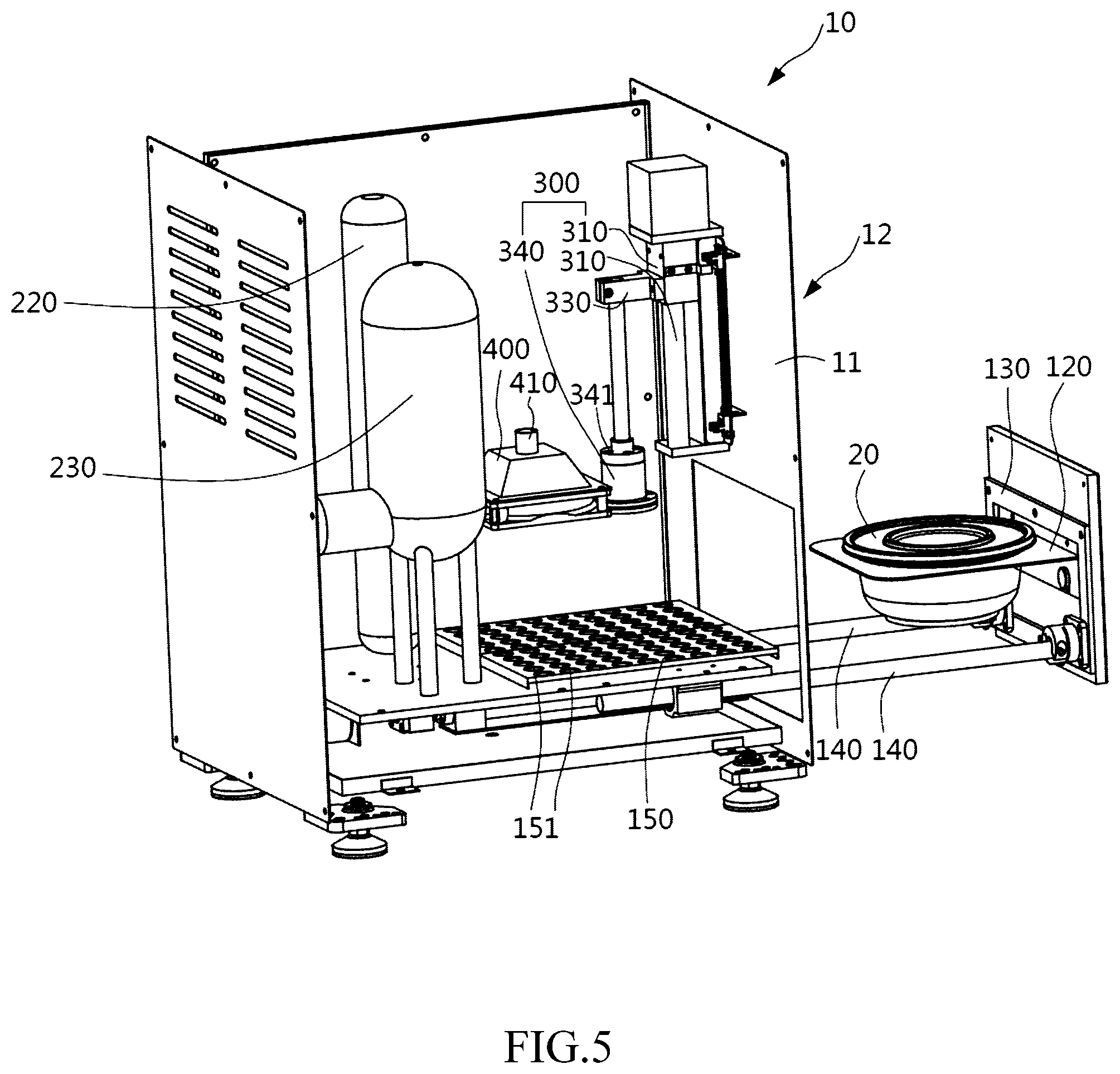 Patent US12167810 Figure 5 – Food heating device and food heating method using the same