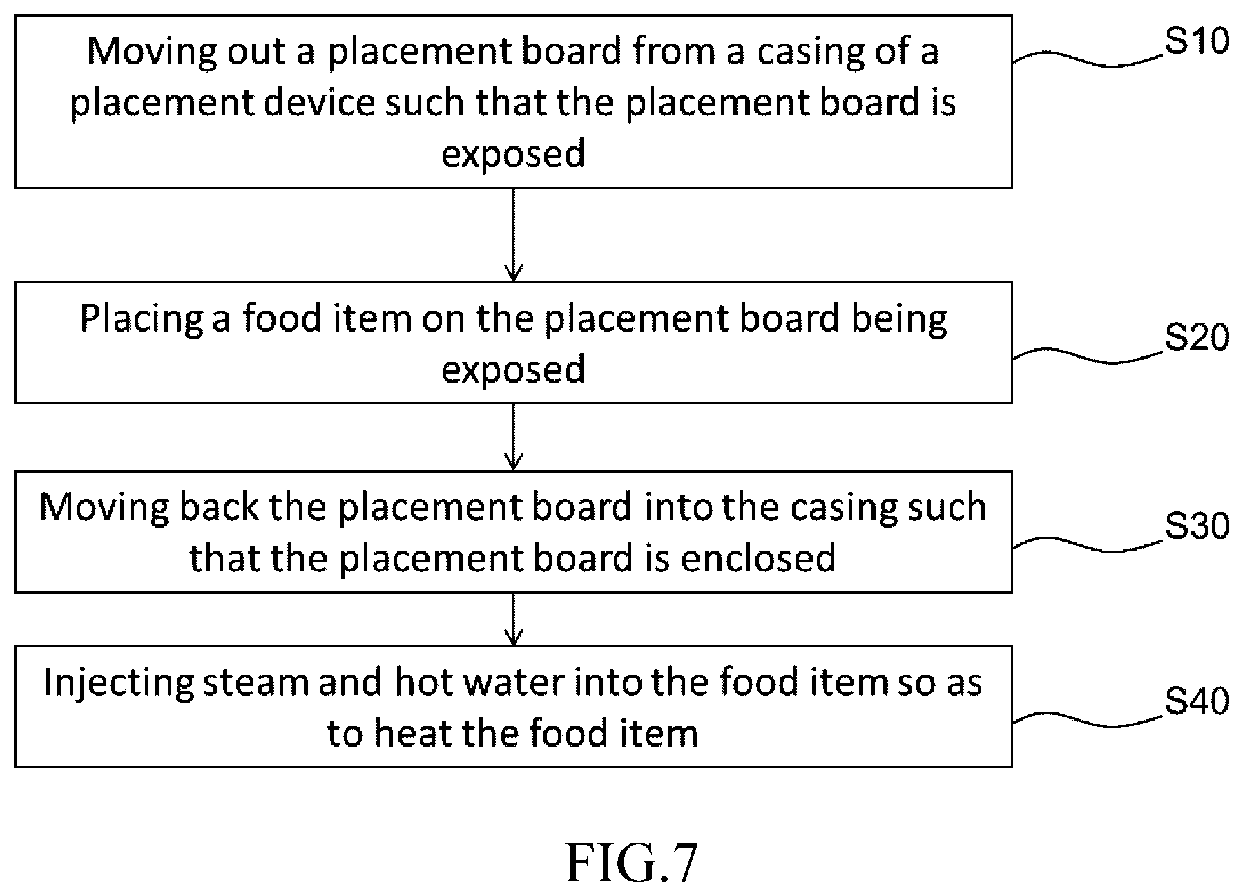 Patent US12167810 Figure 7 – Food heating device and food heating method using the same