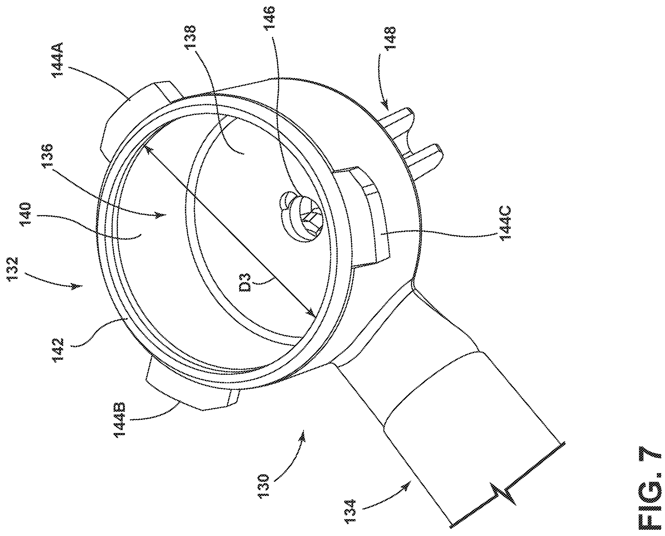 Patent US12167815 Figure 8 – Coffee grinding apparatus with portafilter holder assembly