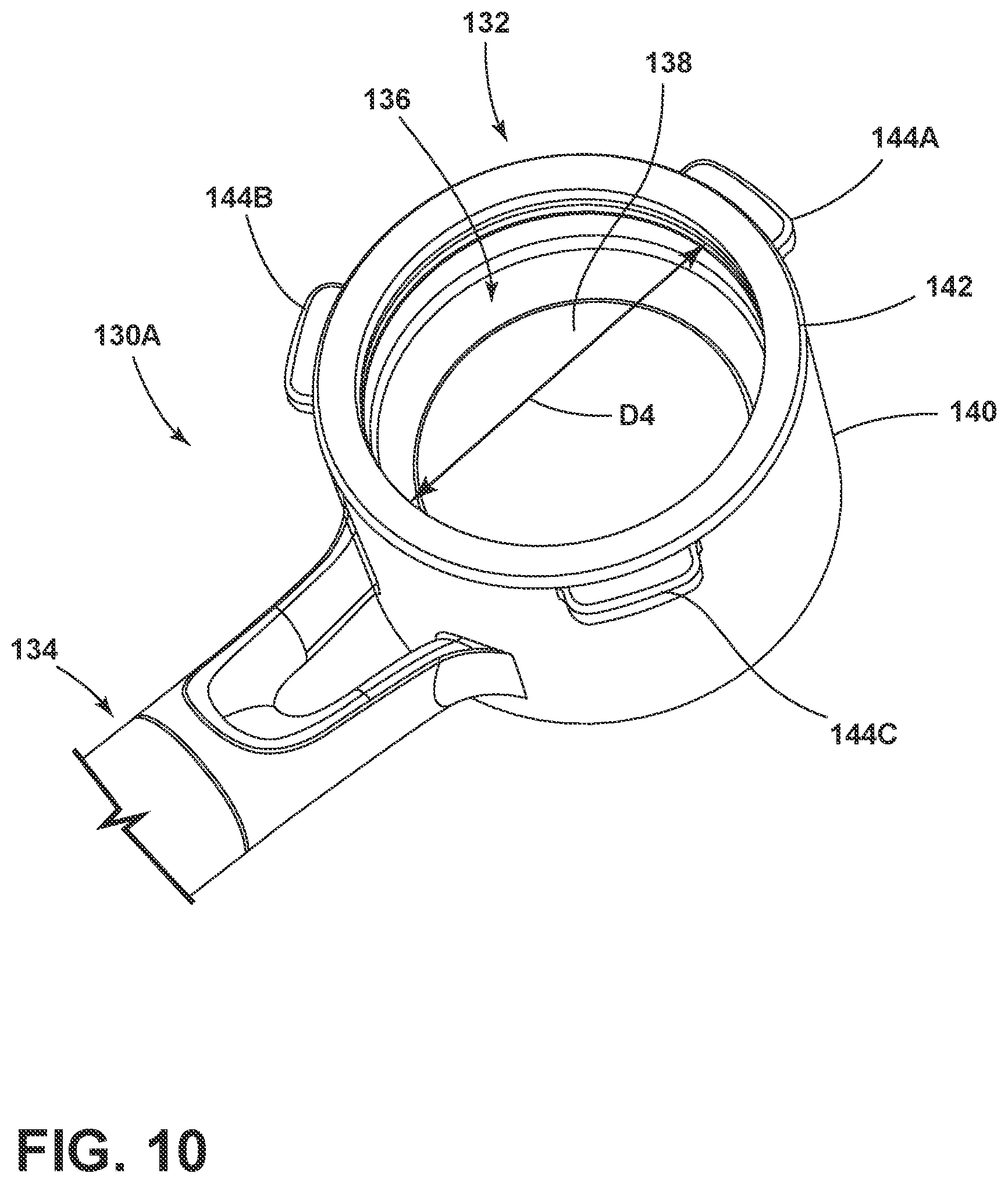 Patent US12167815 Figure 11 – Coffee grinding apparatus with portafilter holder assembly