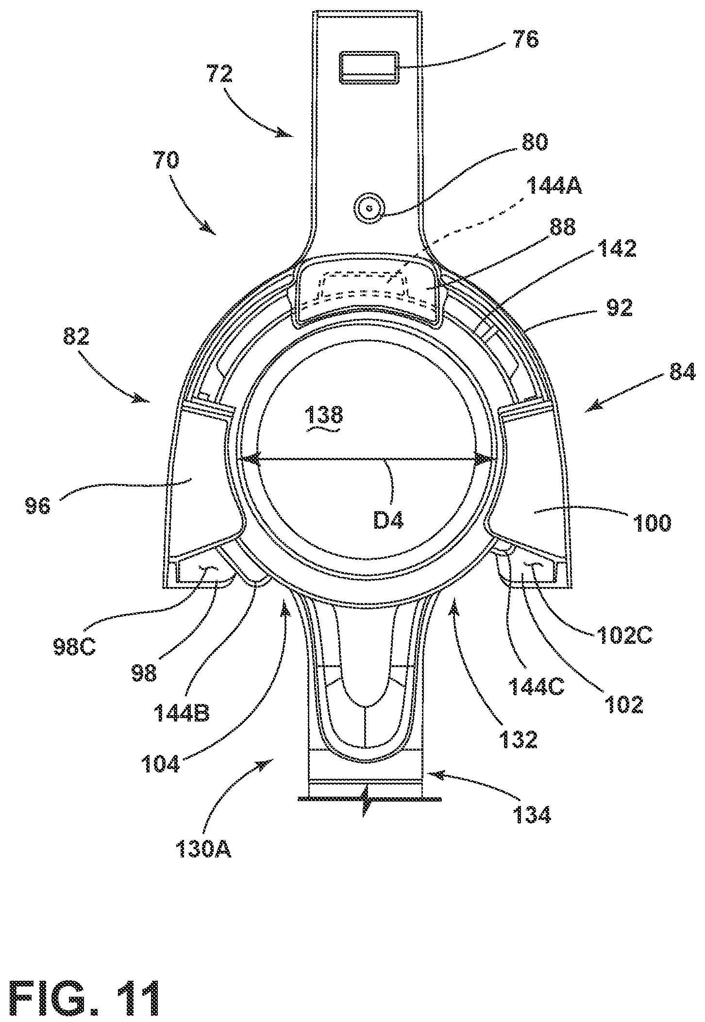 Patent US12167815 Figure 12 – Coffee grinding apparatus with portafilter holder assembly