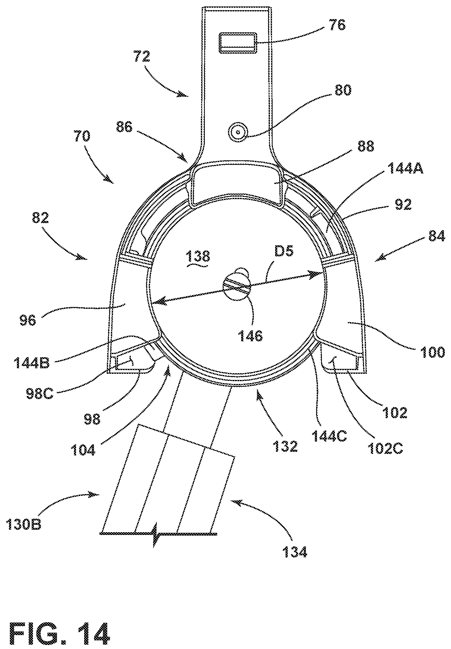 Patent US12167815 Figure 15 – Coffee grinding apparatus with portafilter holder assembly